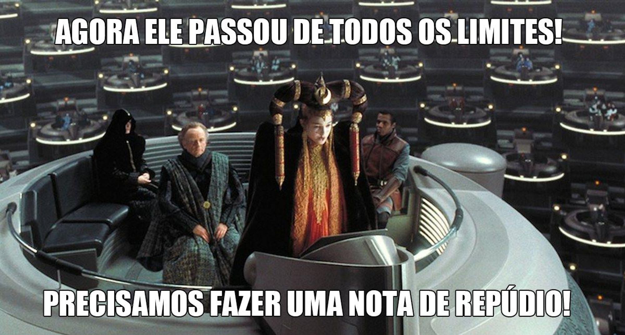 NOVO STAR WARS MENE: A SENADORA QUE REAGIU À AMEAÇA DE UM GRANDE VILÃO DO MAL EM QUERER DESTRUIR O SEU PLANETA.

#MayThe4thBeWithYou