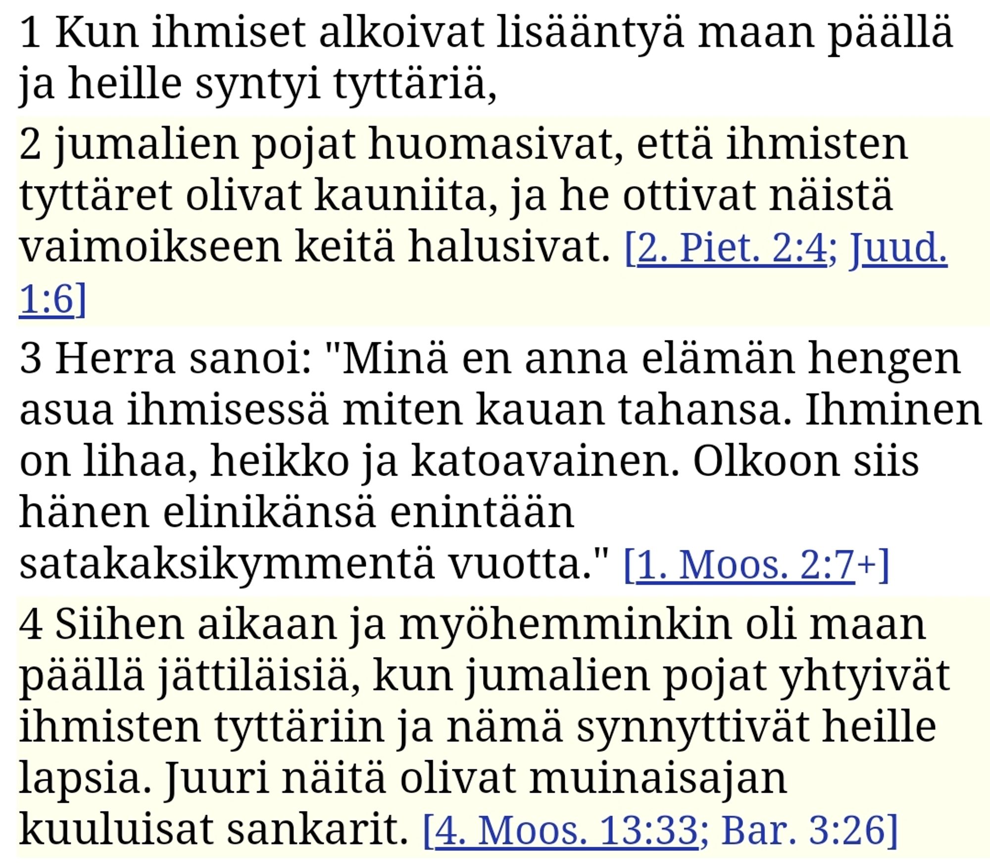 1. Moos 6:1-4