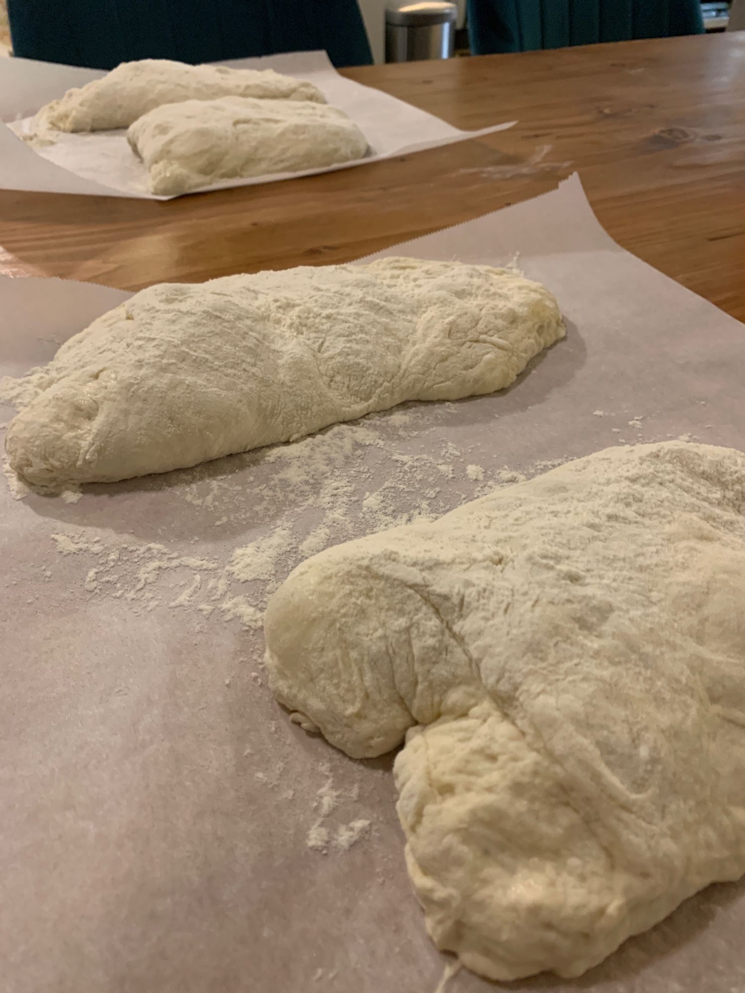 Pan de Crystal dough, fermenting.