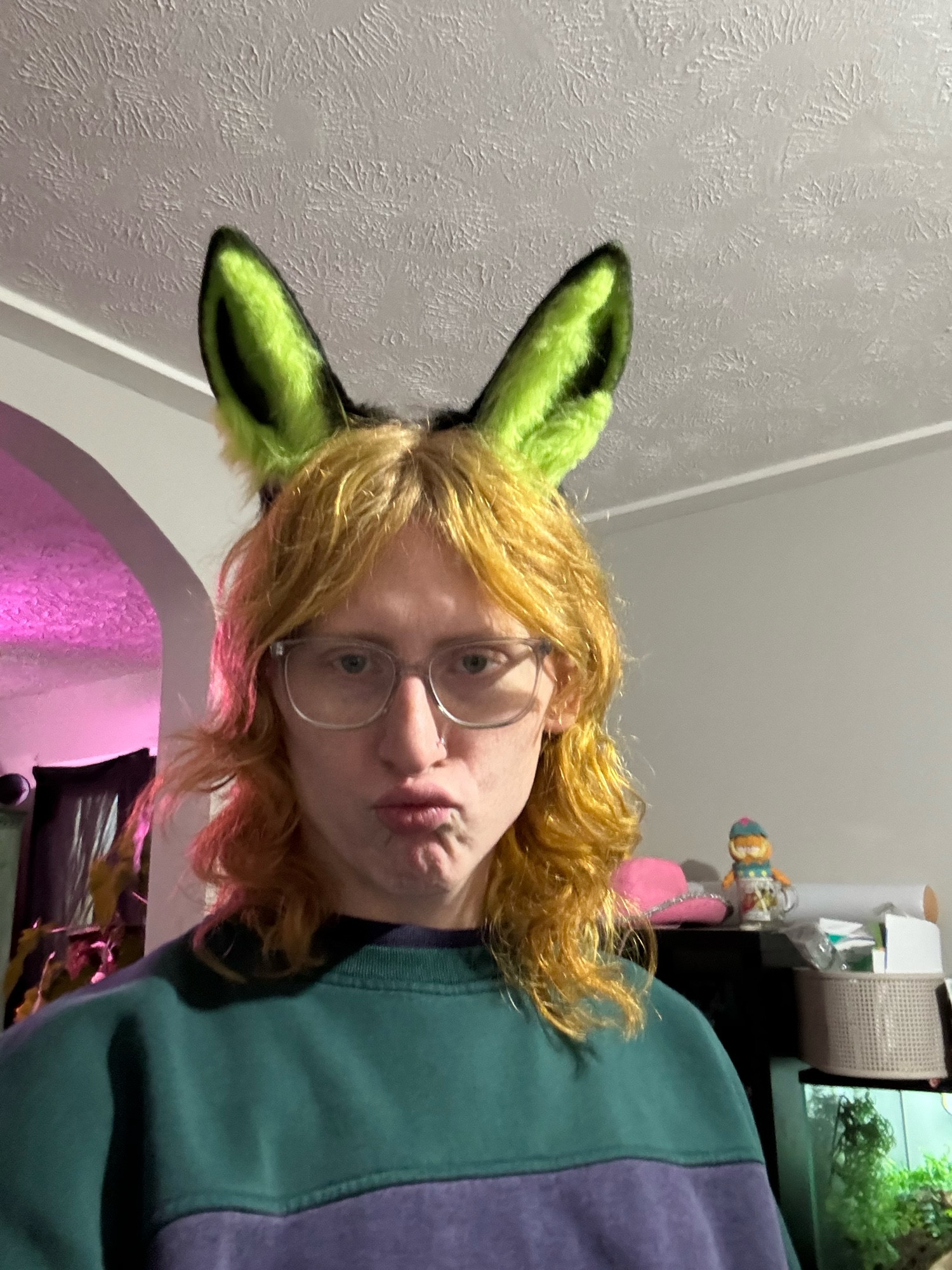 Me with my bunny ears on. 