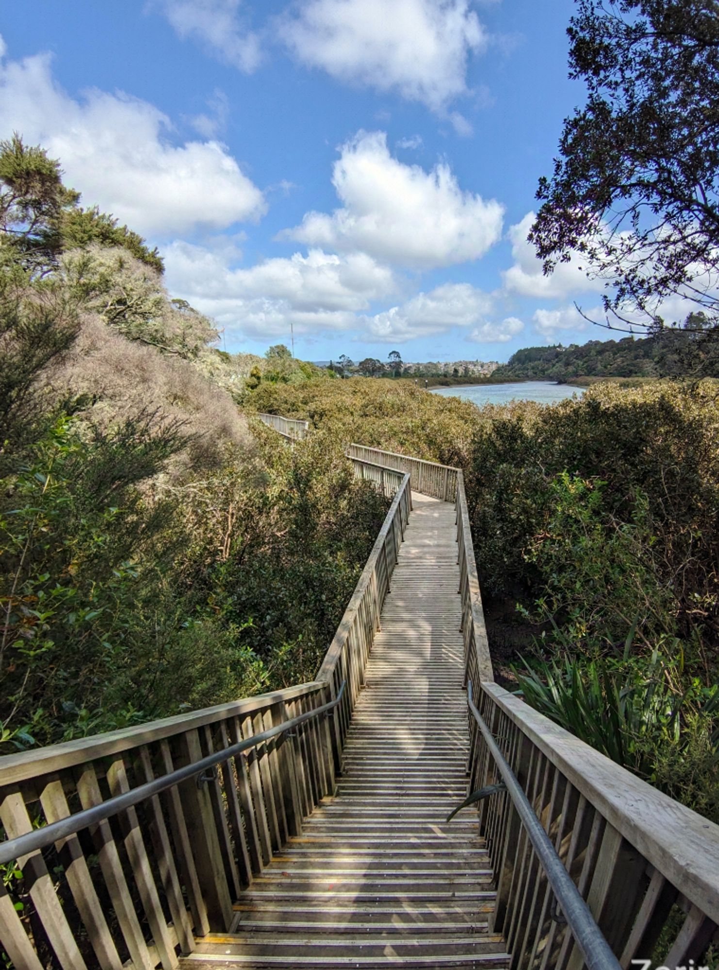 Stairway to blue sky.