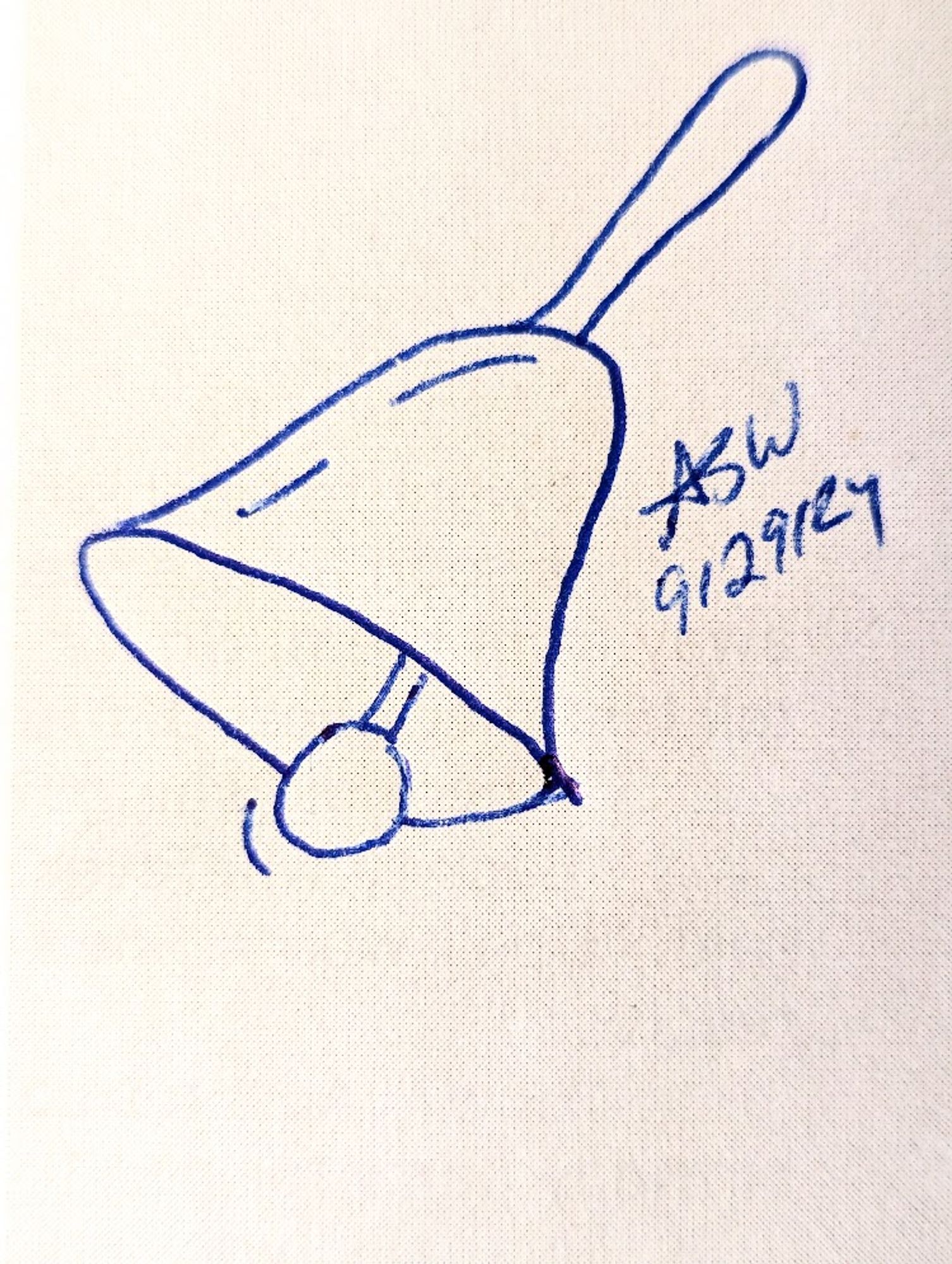 Doodle of a ringing bell