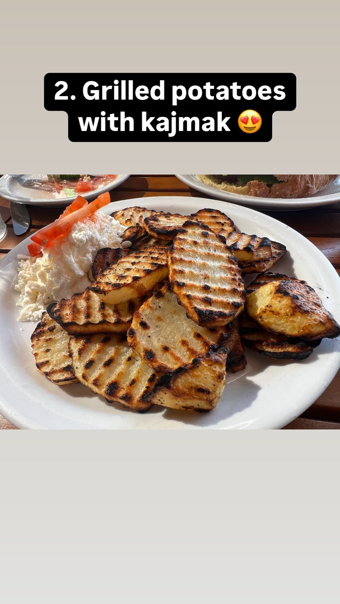 Crispy grilled potatoes, not fried! So good!