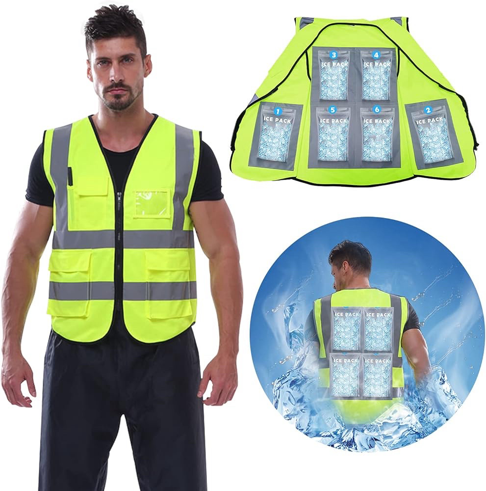 vest with a ton of ice packs in it