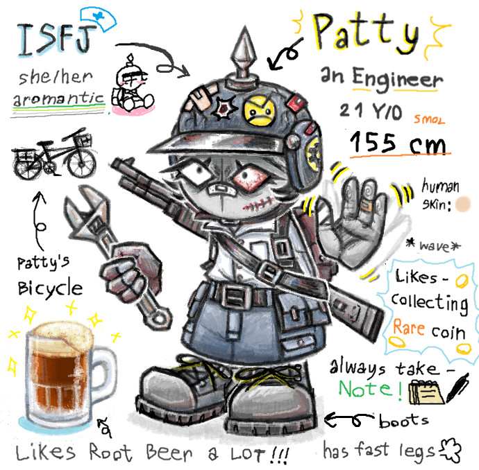 my oc named Patricia (Patty)