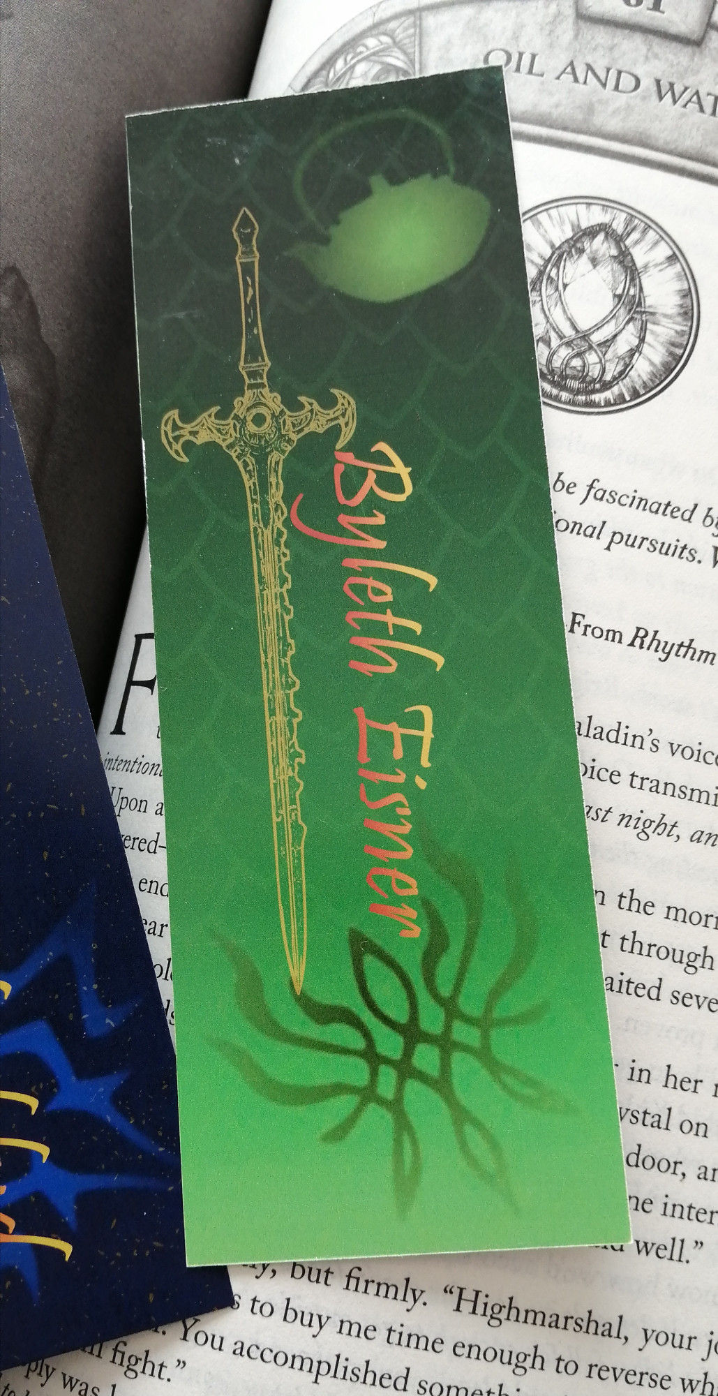 close up of the Byleth bookmark