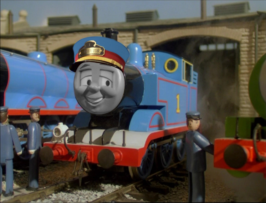 So this is an iconic post I made on that other dumb site. This is an edit where Thomas is made to look like a TUGS character, the sister show of Thomas & Friends. I gave him a conductor hat like the Tugboats had caps, changed the number on the plaque, and gave him square eyes like their faces.  I originally made this at 4 in the morning and it gained over 600 likes the rest of the day, and it was an awesome achievement back then so I fondly look back on this.