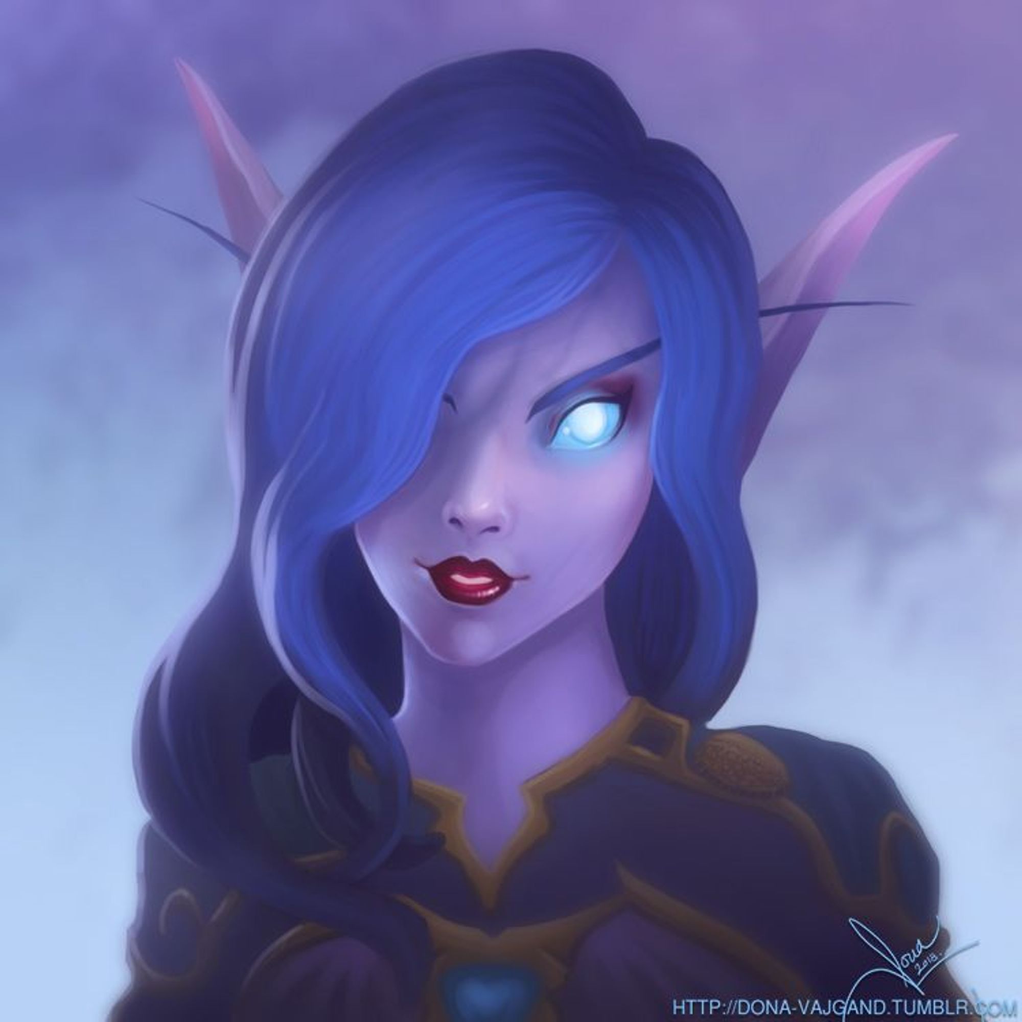 Portrait of a night elf