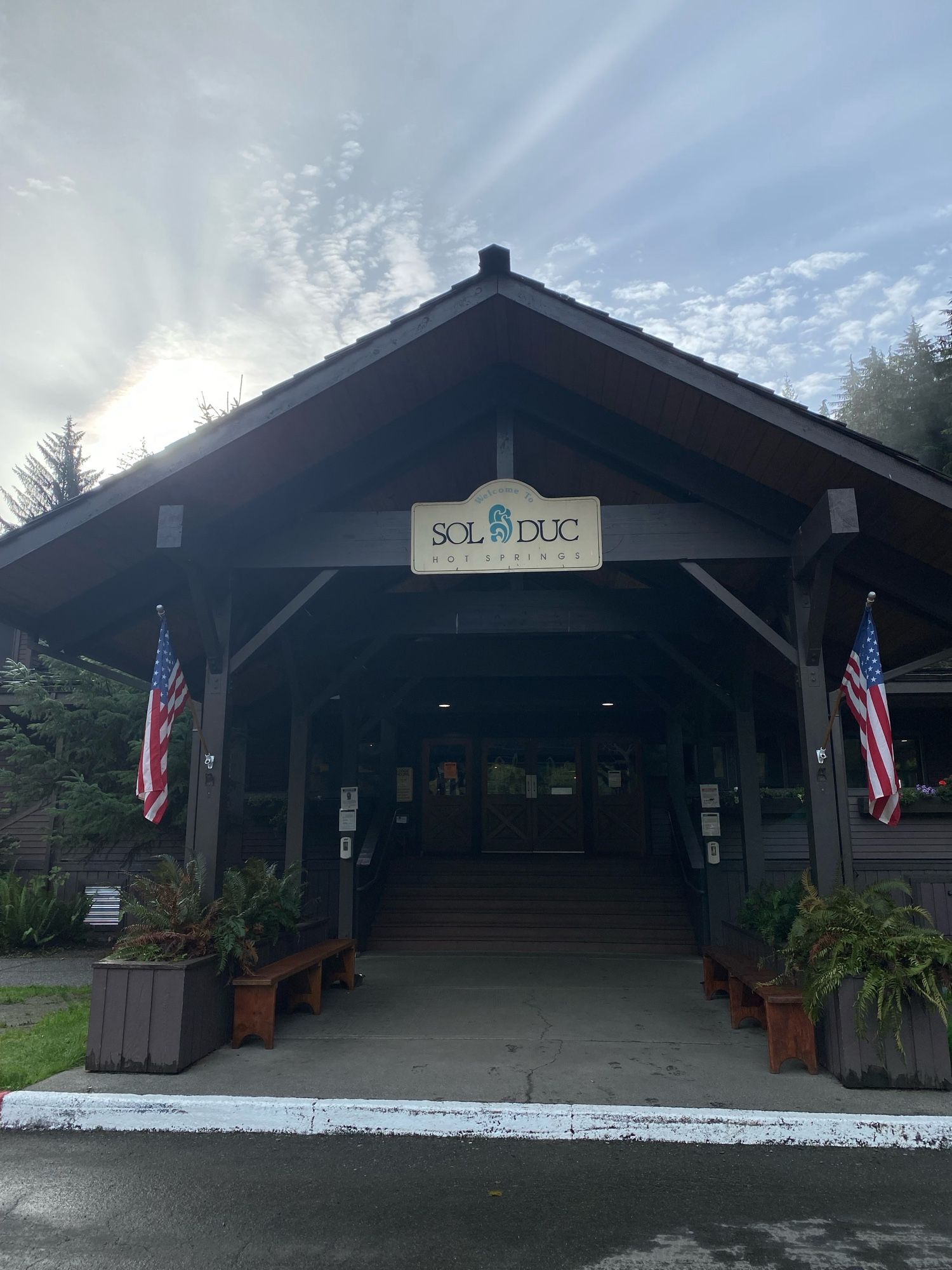 Entrance to Sol Duc Hot Springs