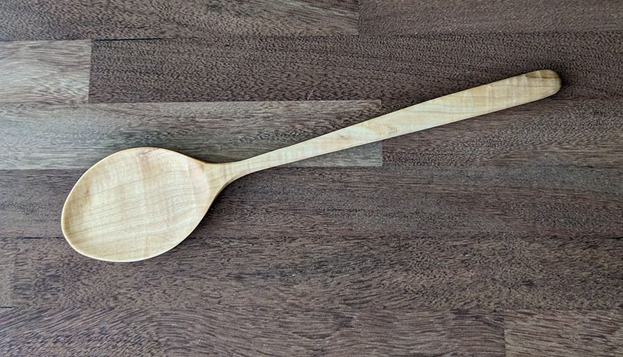 Quilted Maple Kitchen Spoon 