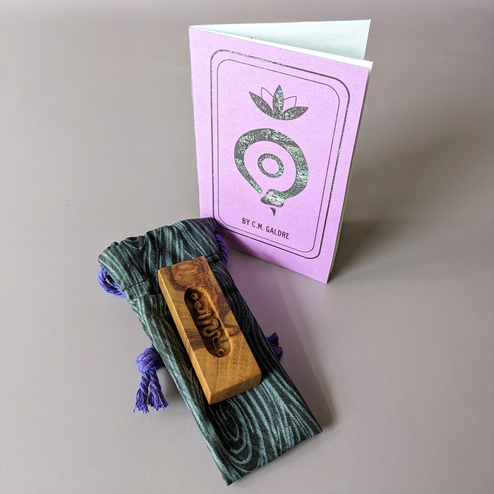 Red Gum Snake Charm, Booklet, and Bag