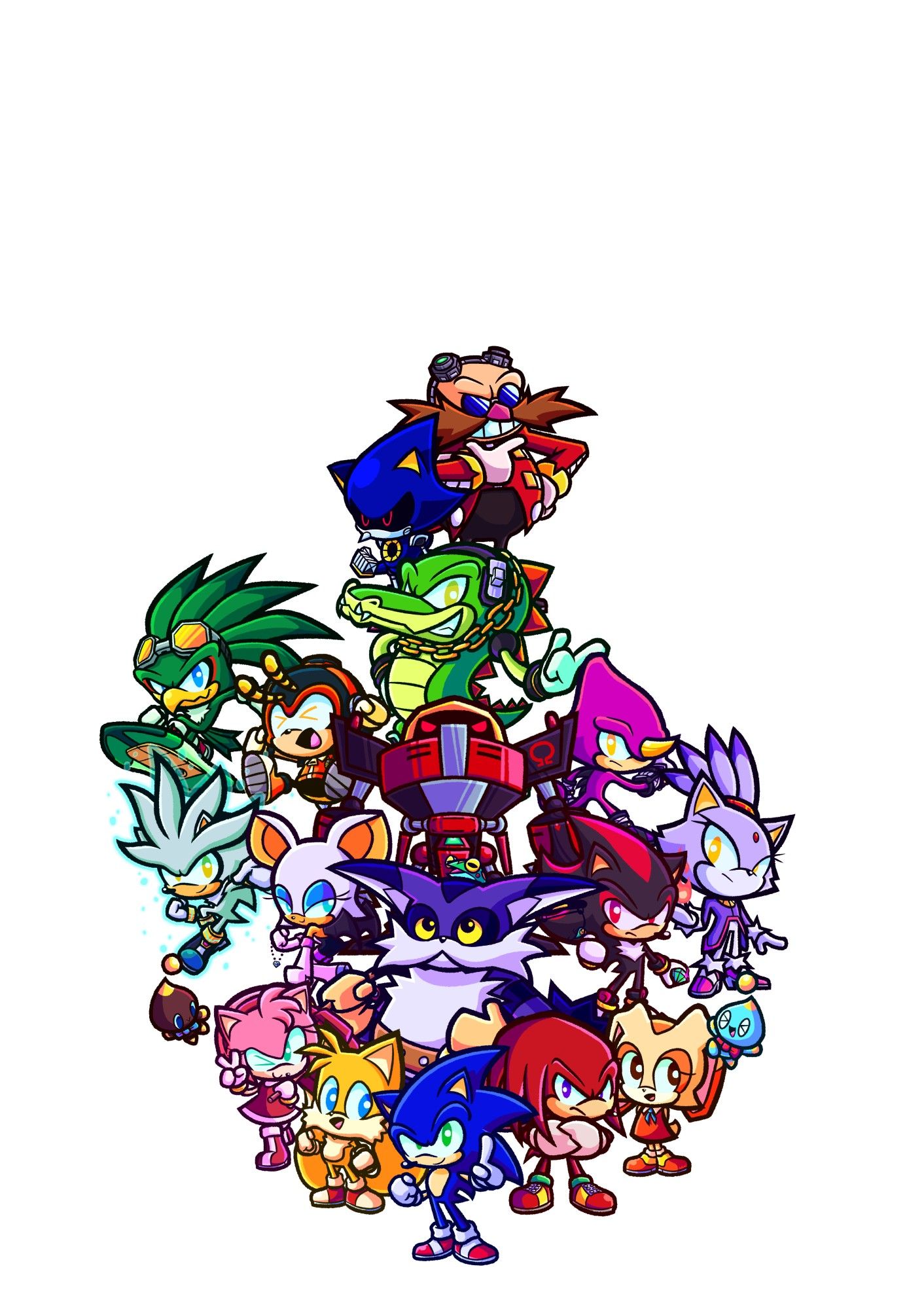 Art of all the Sonic characters I have drawn so far.