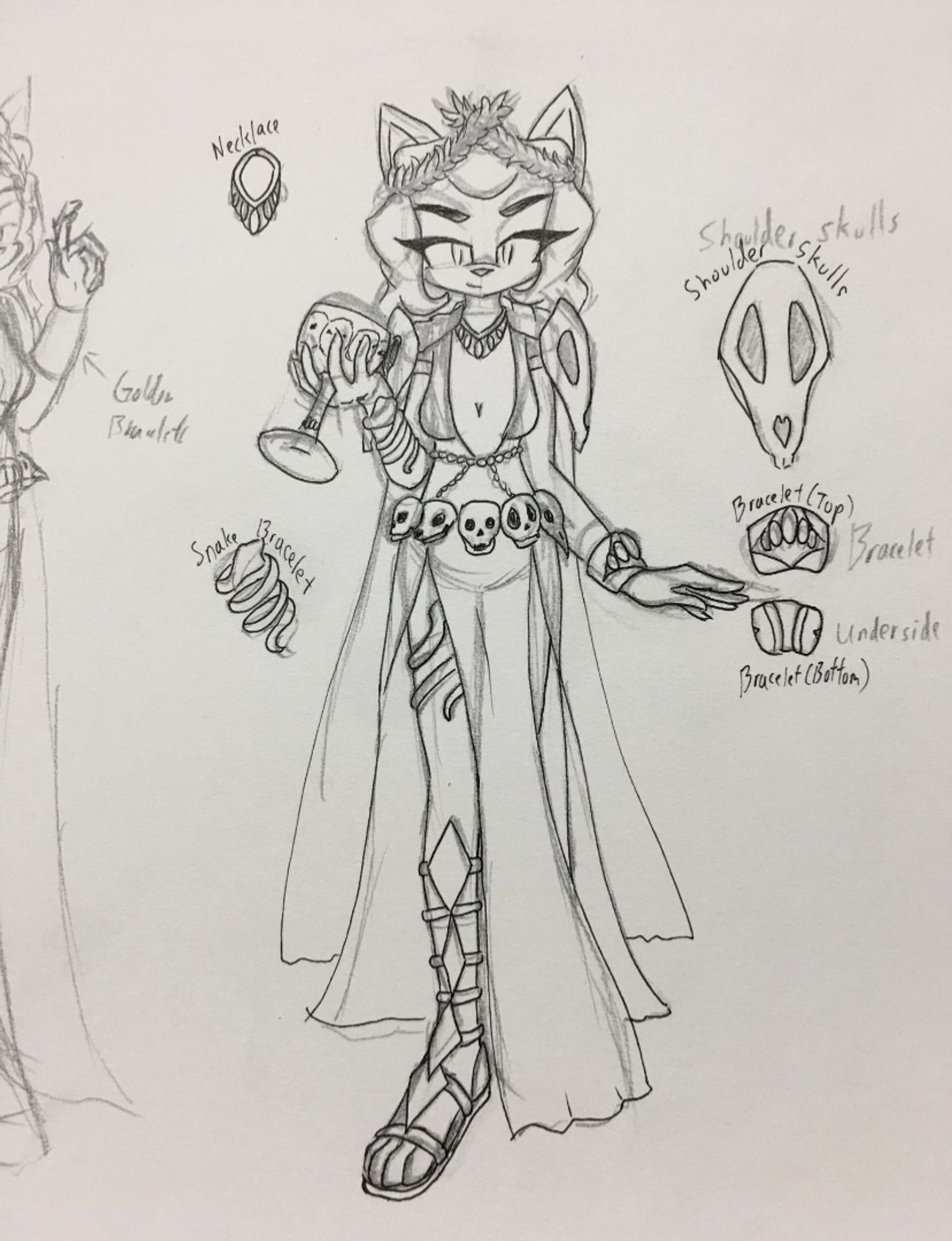 Cleaned up sketch gift art version. Also the new and official outfit design for Magnolia. Since she’s supposed to be the daughter of Hades for my book series that I’m currently working on.

Done by Axe_Cell on Twitter.