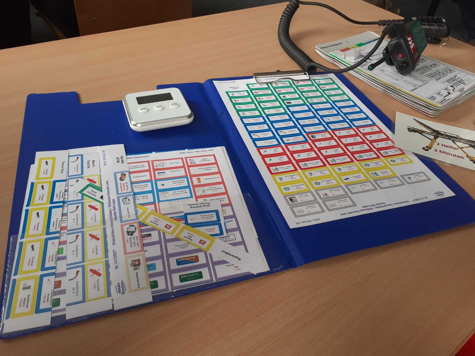 Material der "dynamischen Patientensimulation"