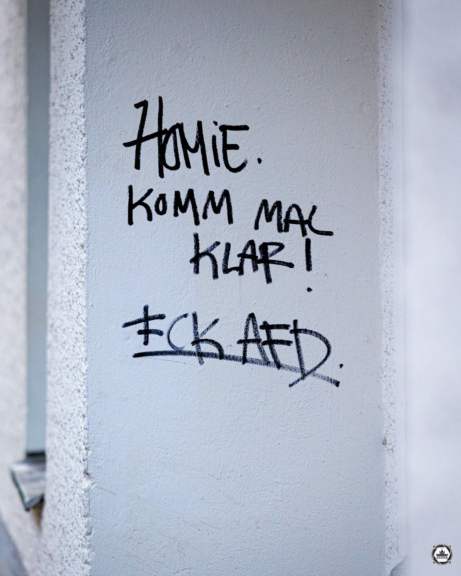 "Homie, komm mal klar! FCK AFD"