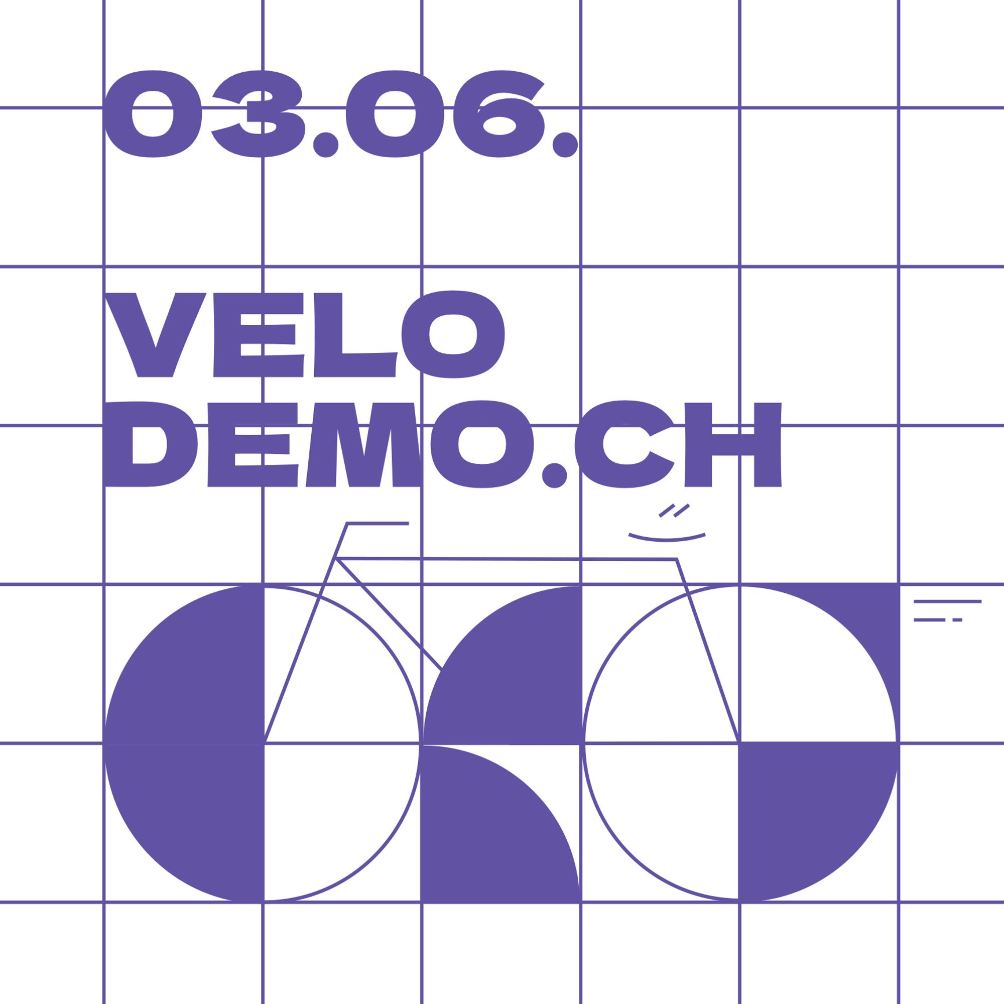 Sticker zur Velodemo zum Welttag des Fahrrads am 3. Juni 2024 in Zürich