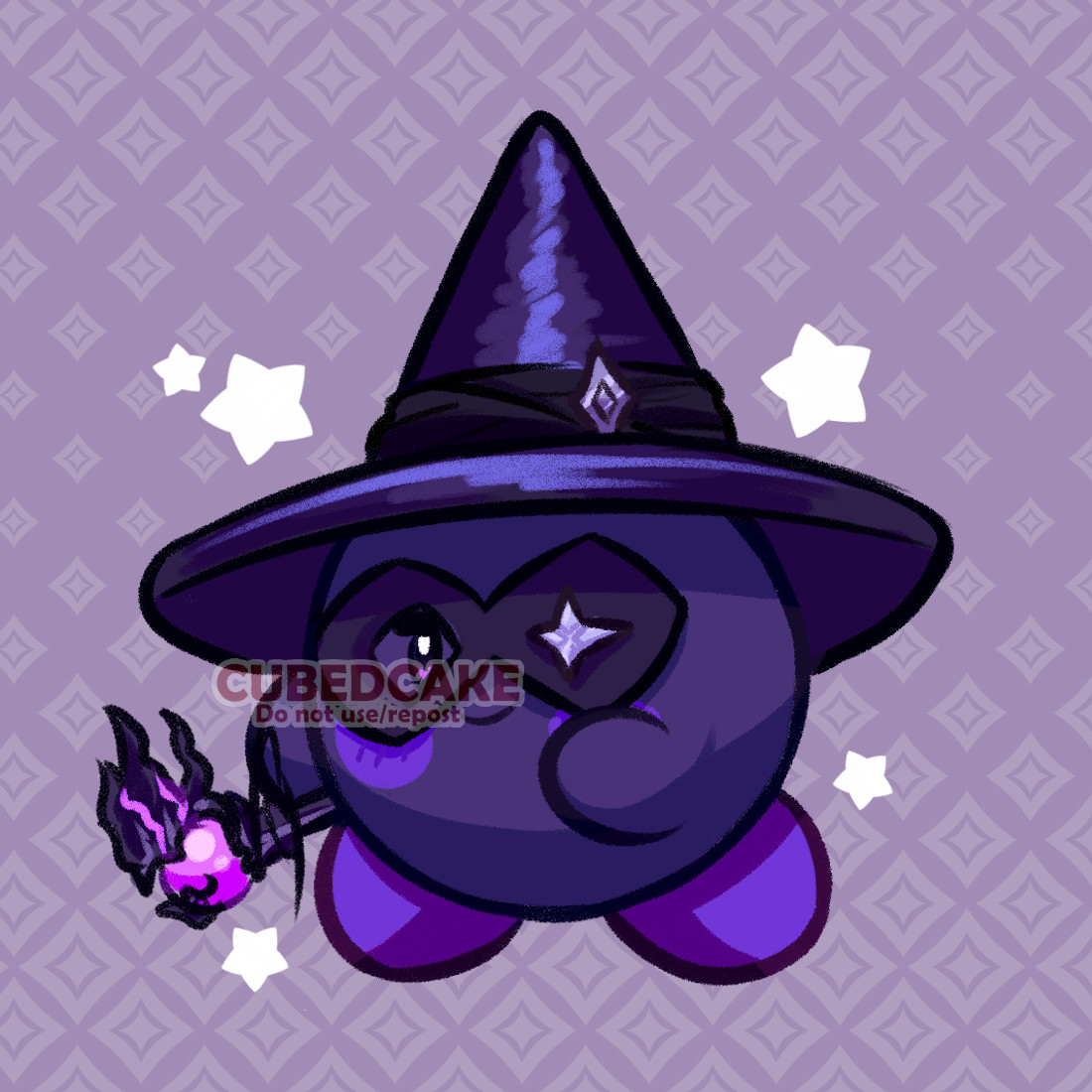 Kirby as Black mage