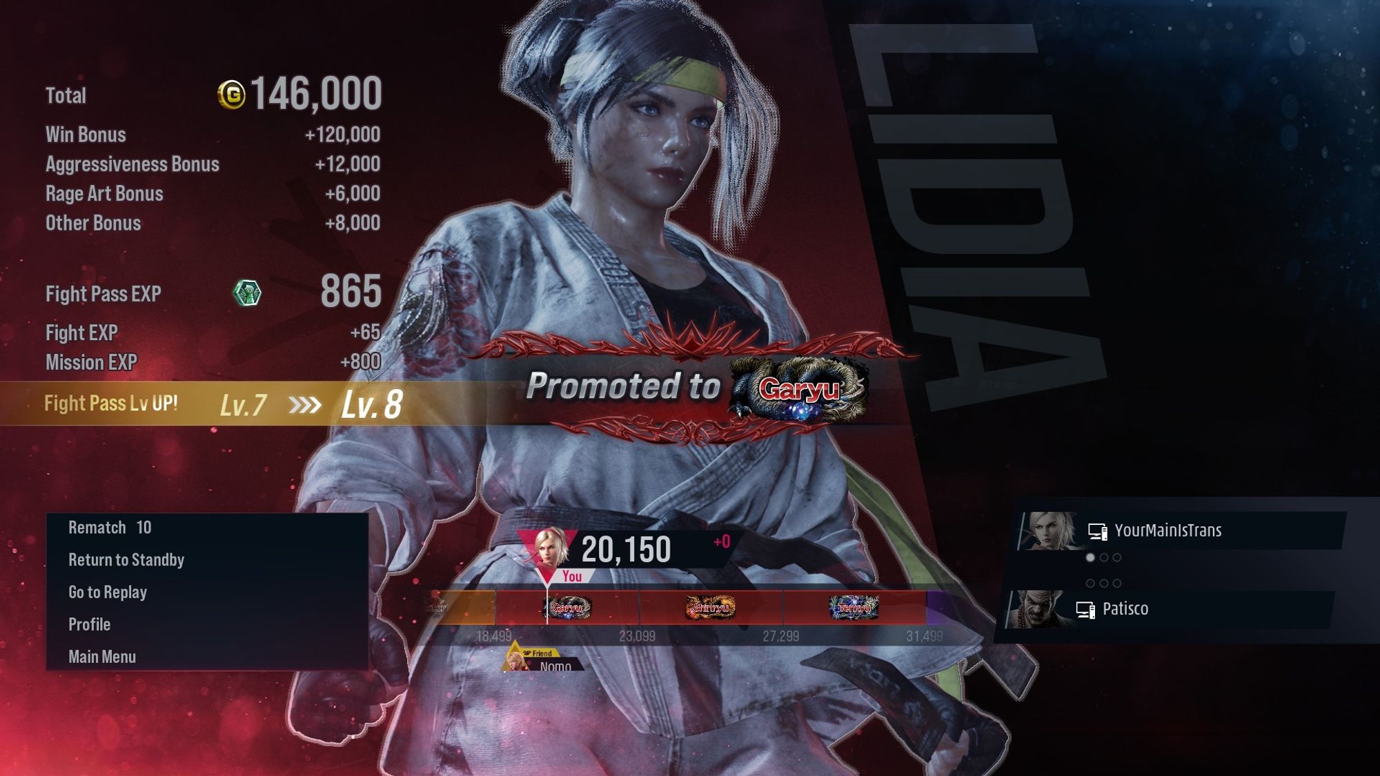 Lidia promotoed to Garyu rank, Tekken 8