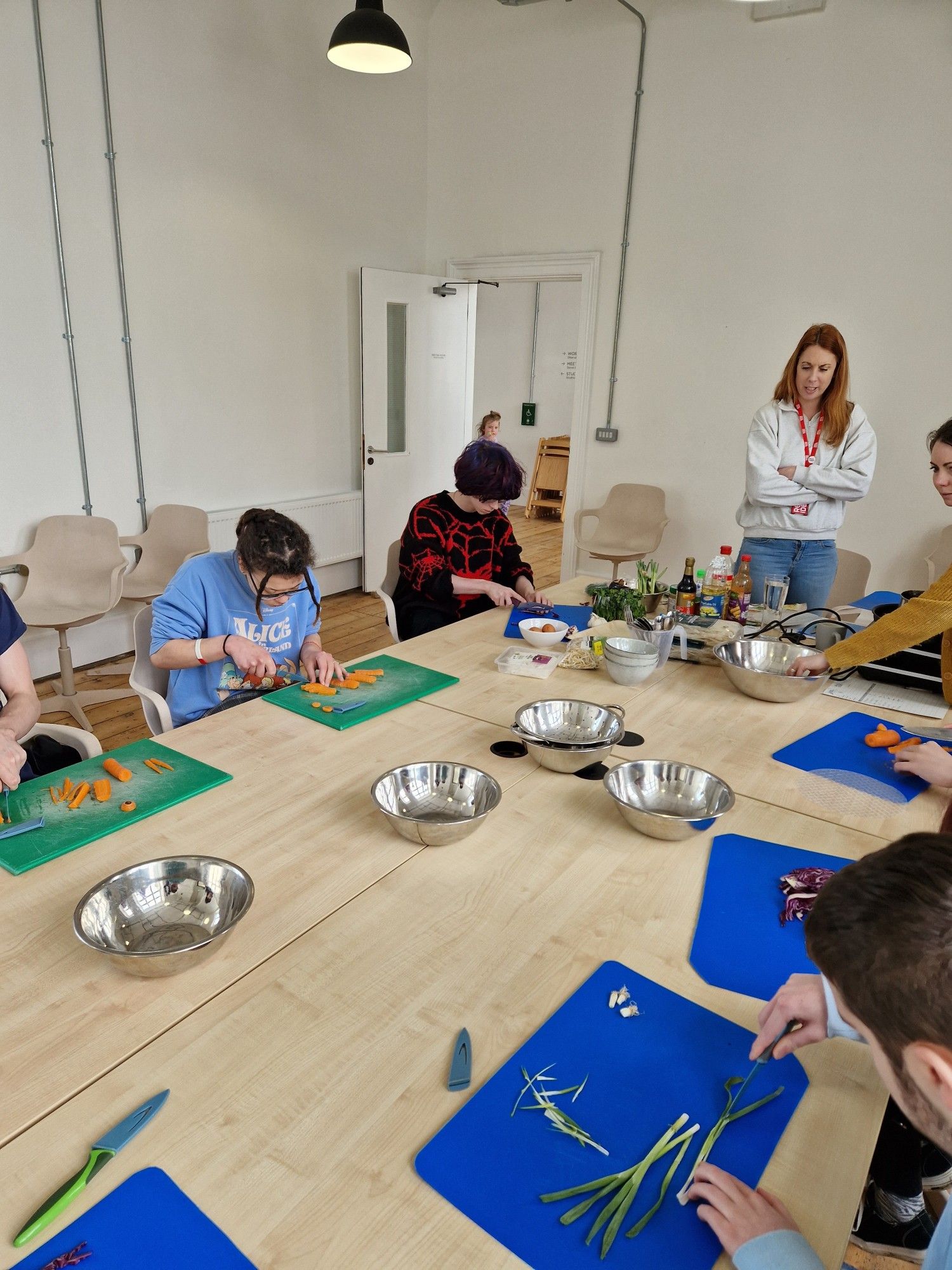 A cooking class for young people at Liskeard Library. Credit - Real Ideas Organisation.