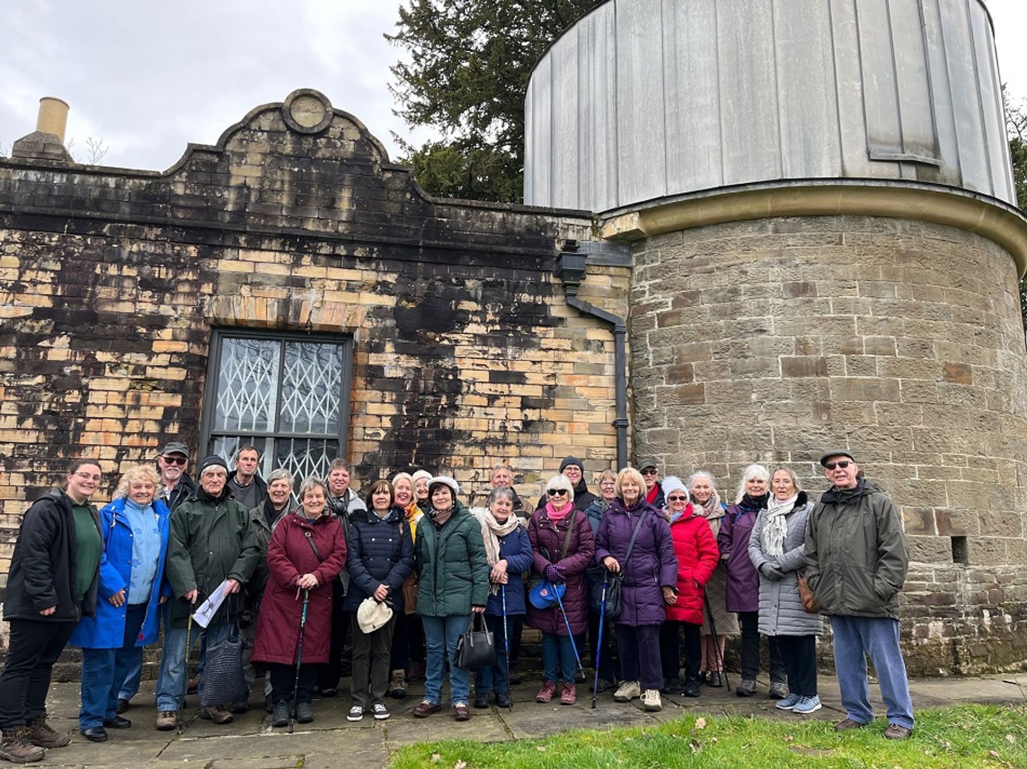 University of Third Age visit to the Equatorial Observatory, Penllergare, Wales. Credit - Stuart Hemsley-Rice.