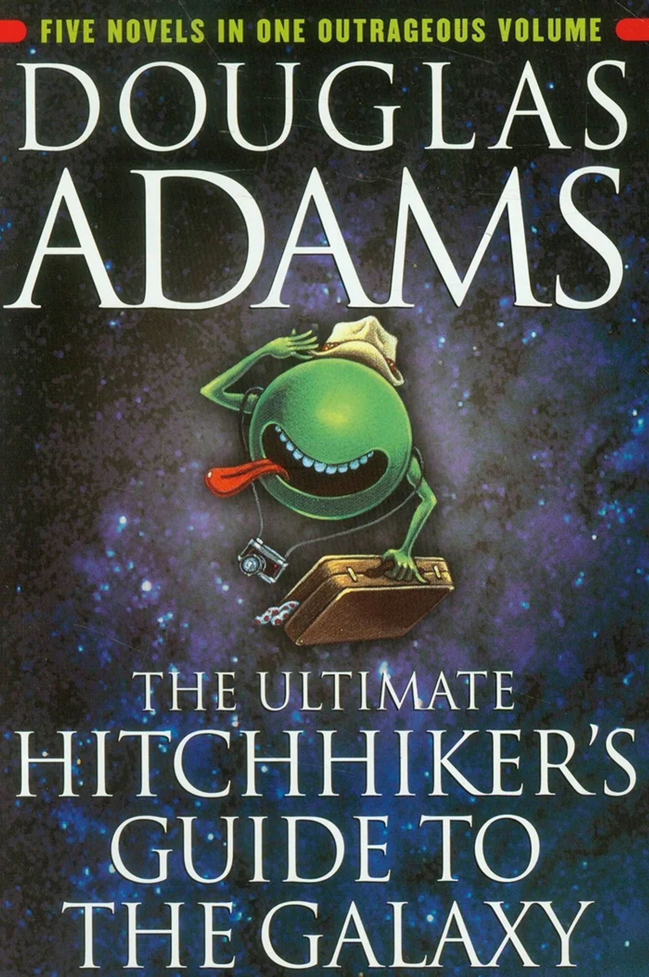 The Hitchhiker's Guide to the Galaxy by Douglas Adams the one with all the books in it.