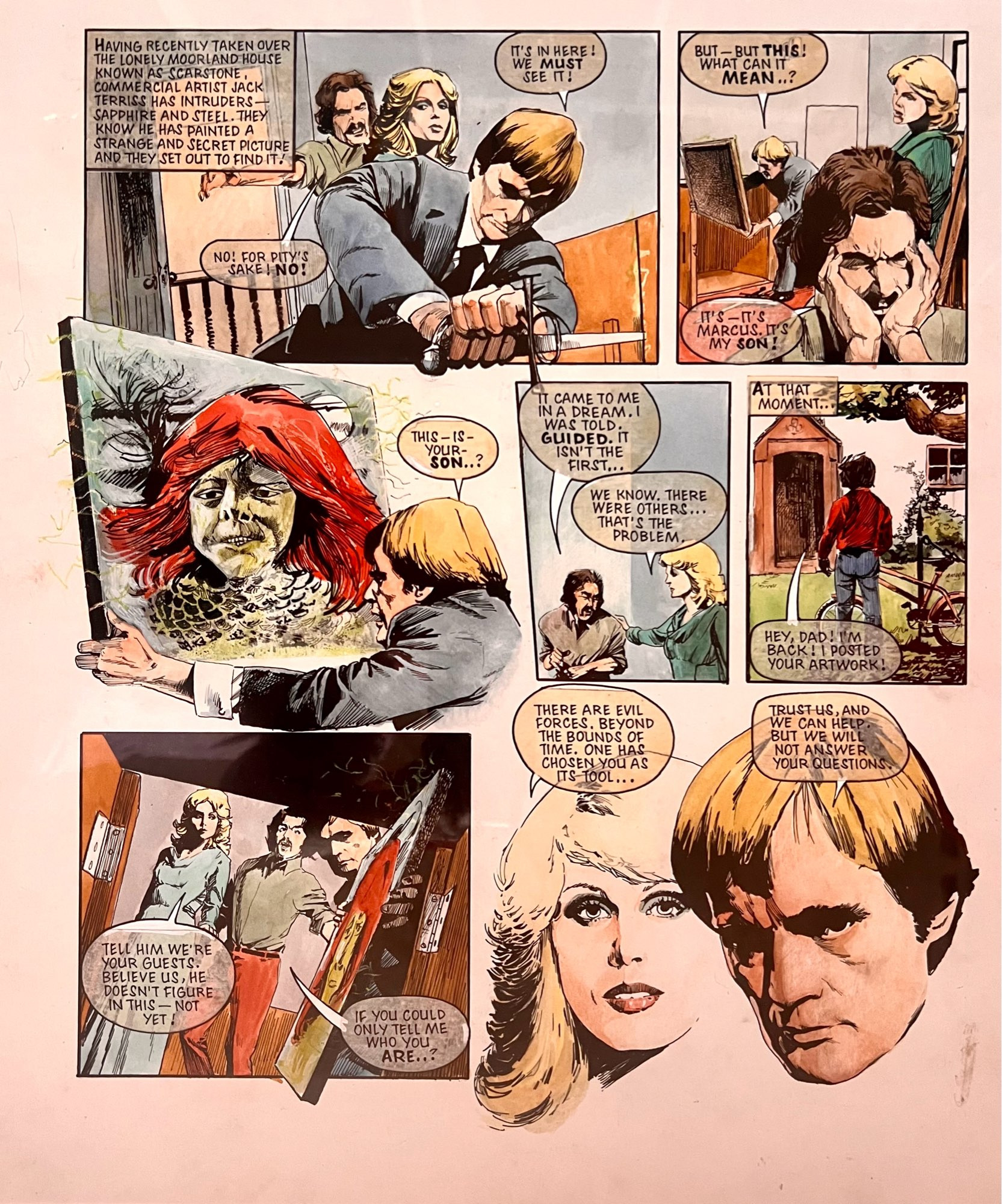 A page from the look in sapphire and steel comic