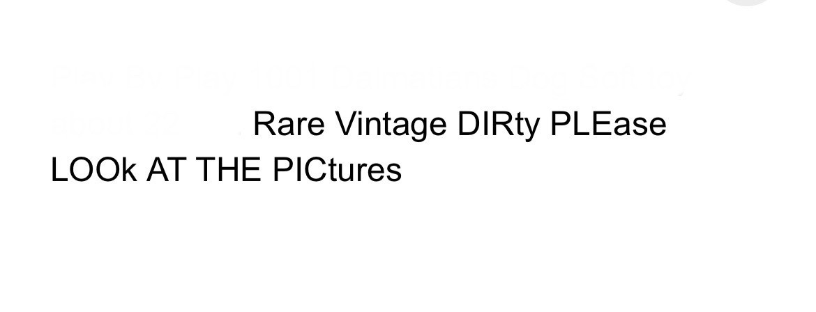 A screenshot from eBay that says rate vintage dirty please look at the pictures