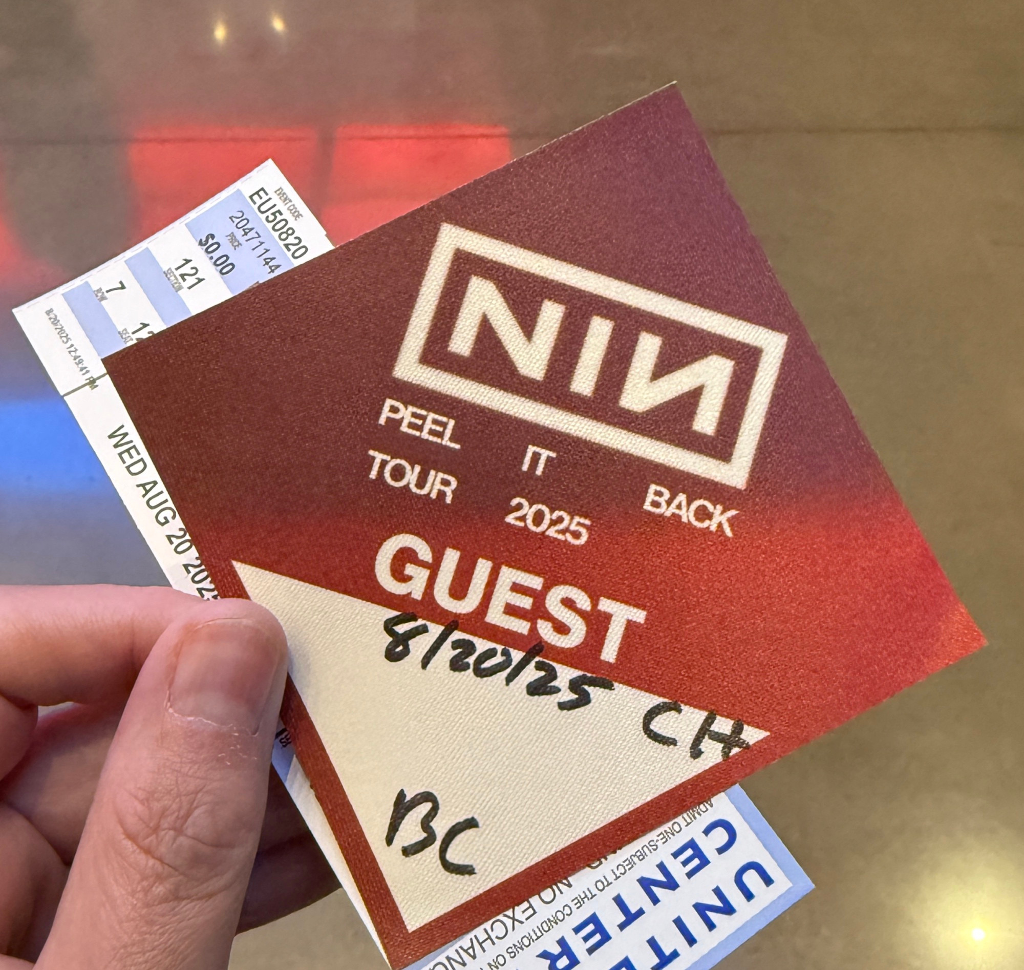 Nine Inch nails pass 