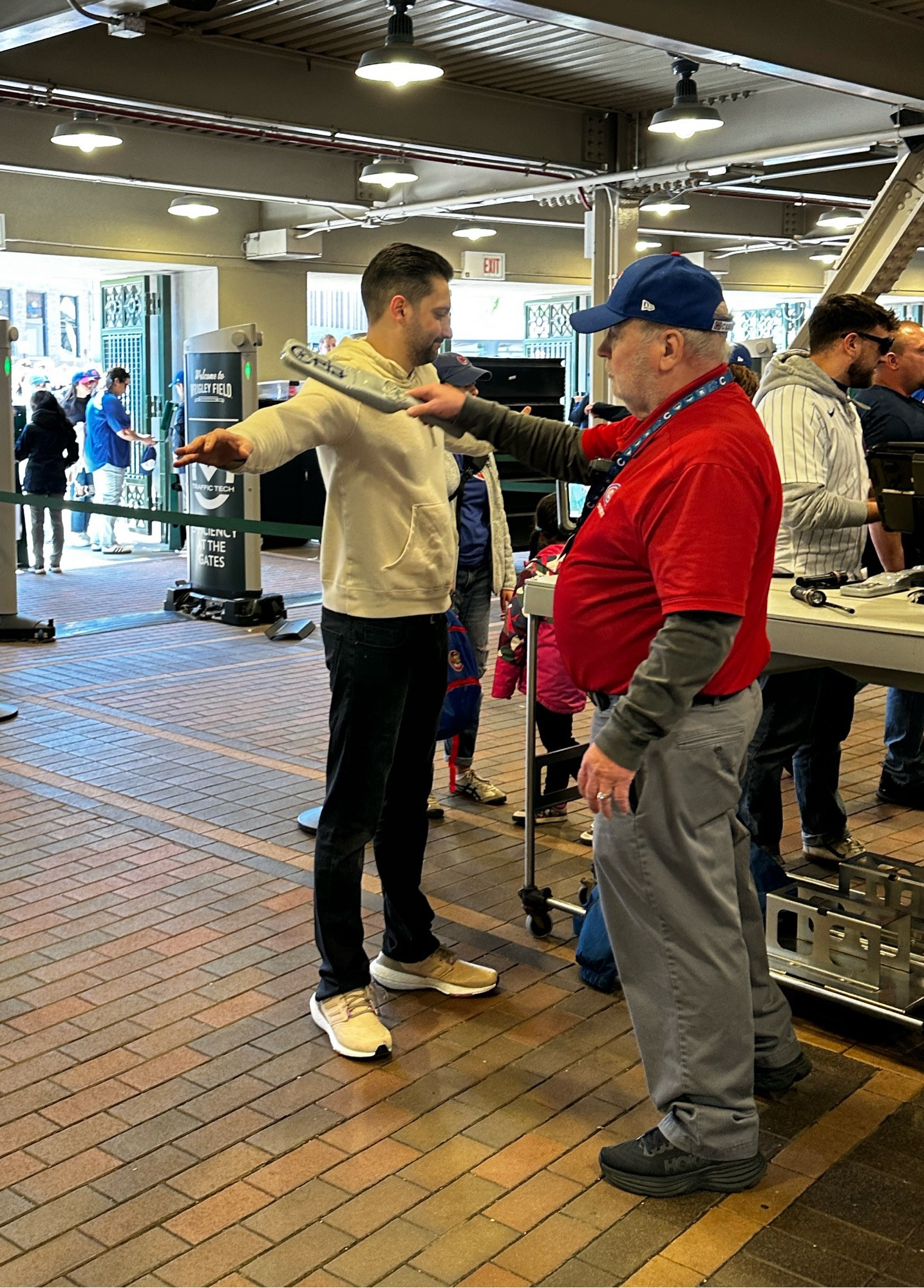 Photos of Mr. Ben Onion trying to bring bombs into the park