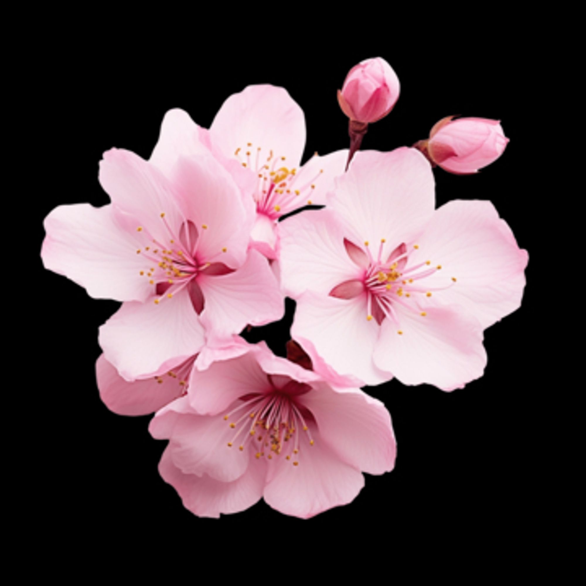 Cherry blossom flower template | Modelo de flor de cerejeira