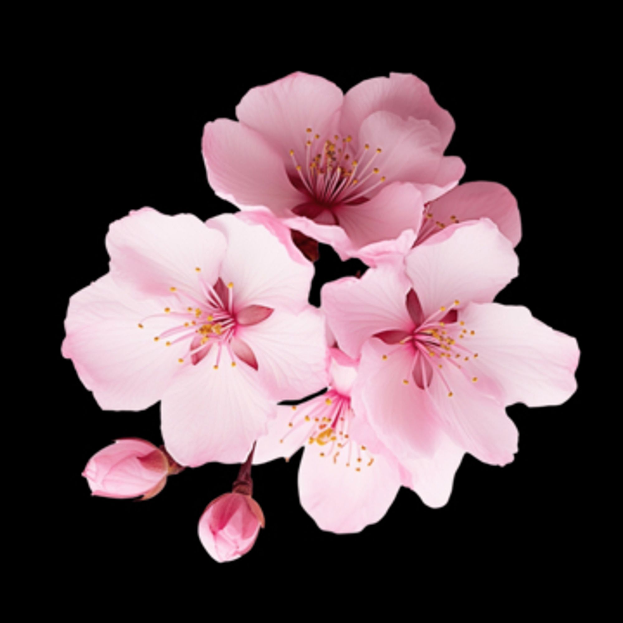 Cherry blossom flower template | Modelo de flor de cerejeira