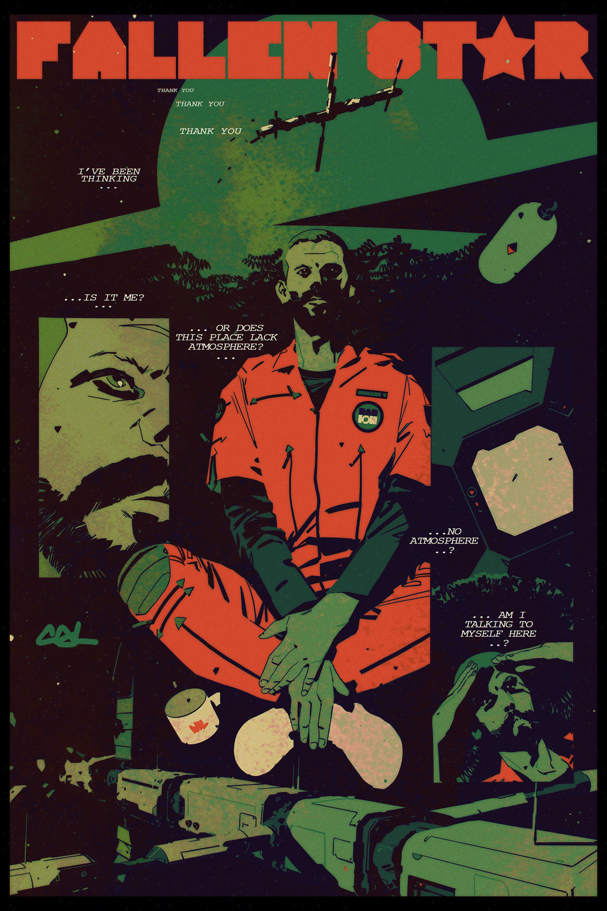 Comic strip test page for unreleased game 2015