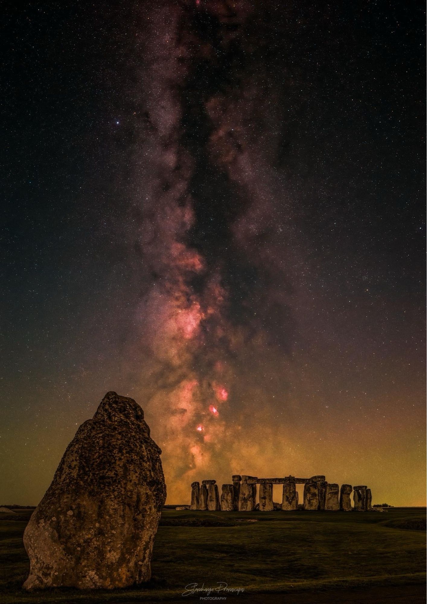 Milky Way over Stonehenge