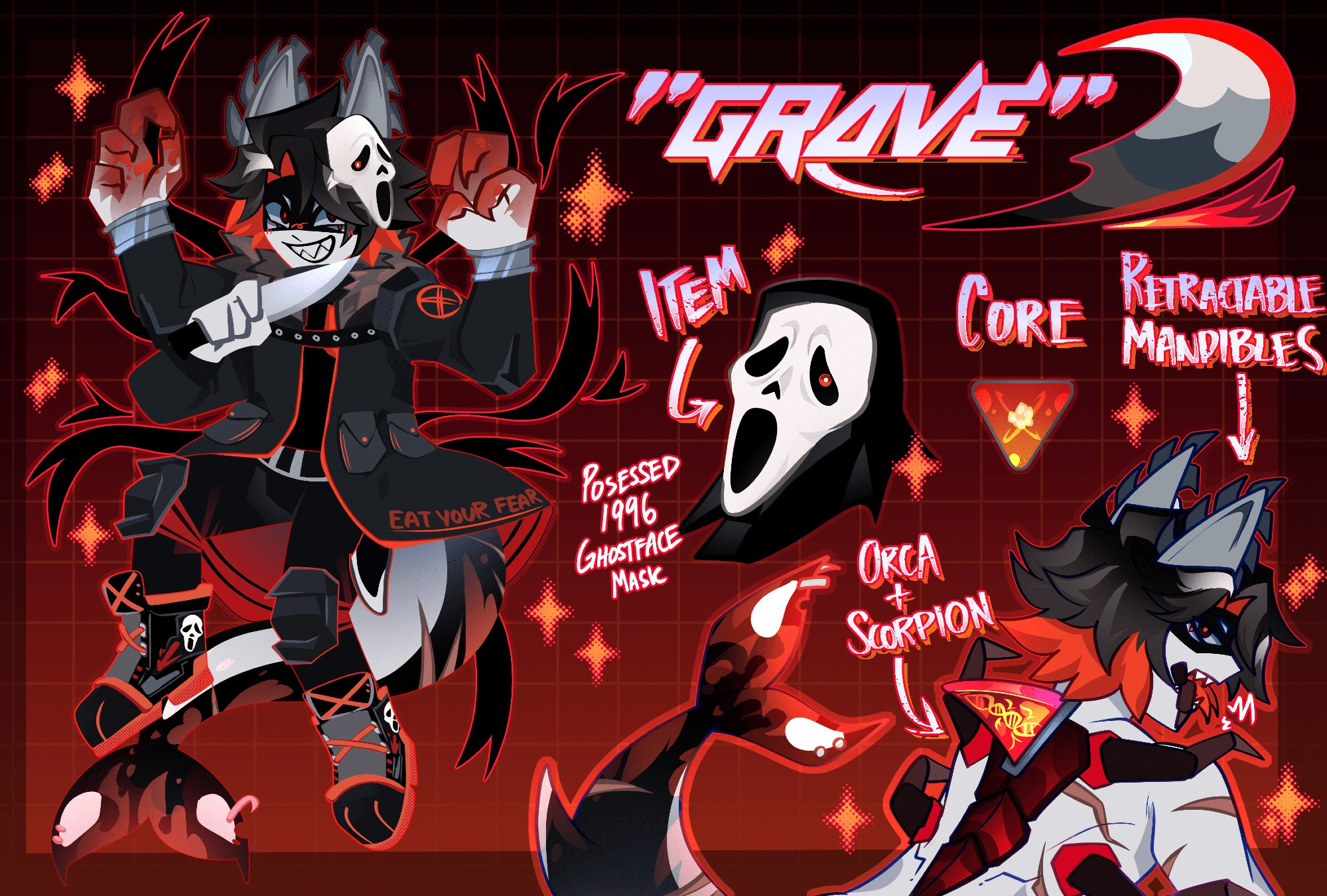 Theres a ghostface themed oc design!