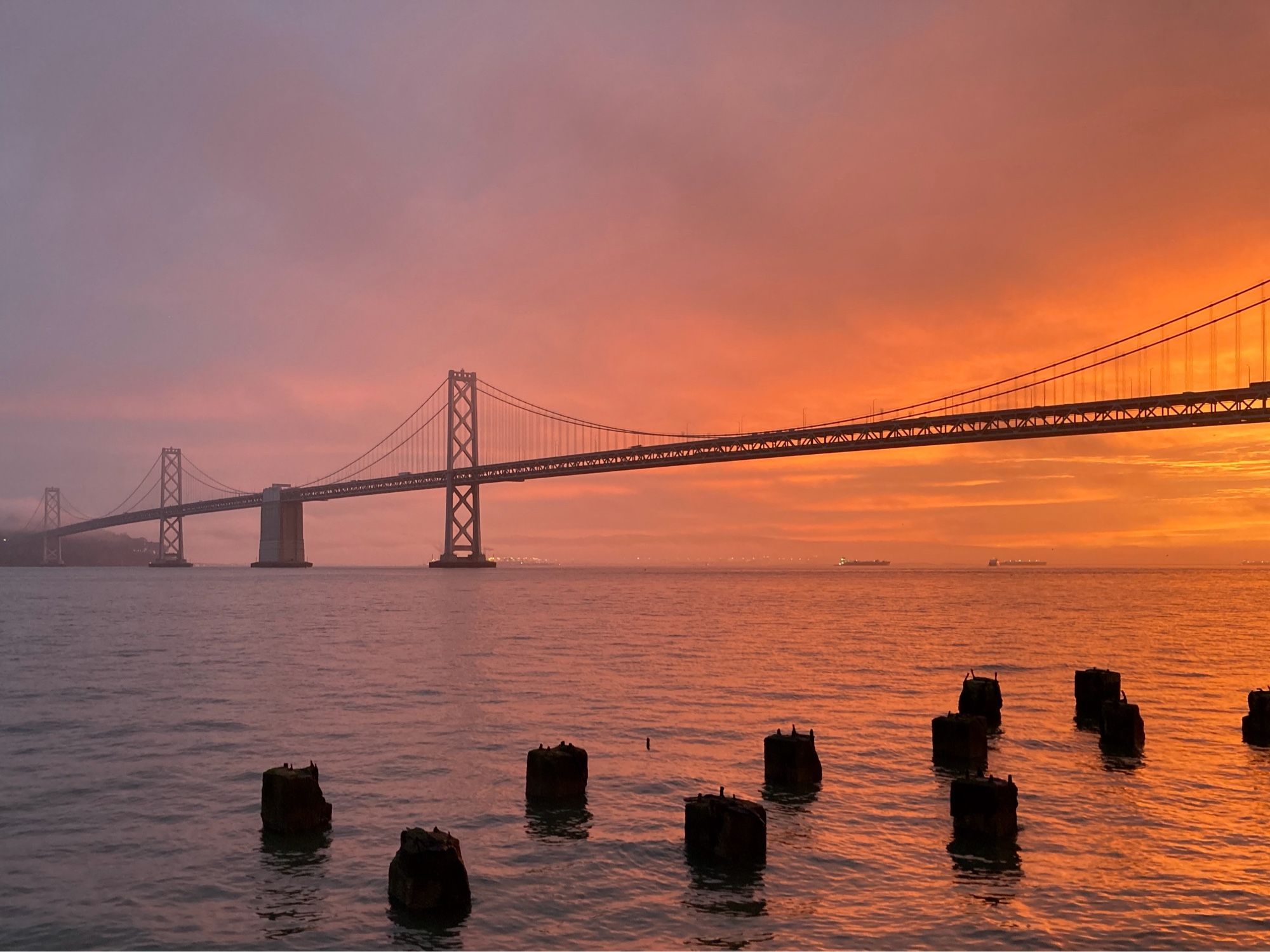 Photo of Bay bridge at sunrise