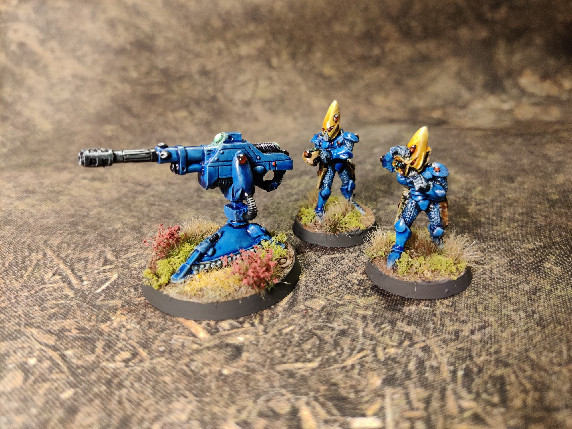 Rogue Trader era Alaitoc D-cannon and crew.