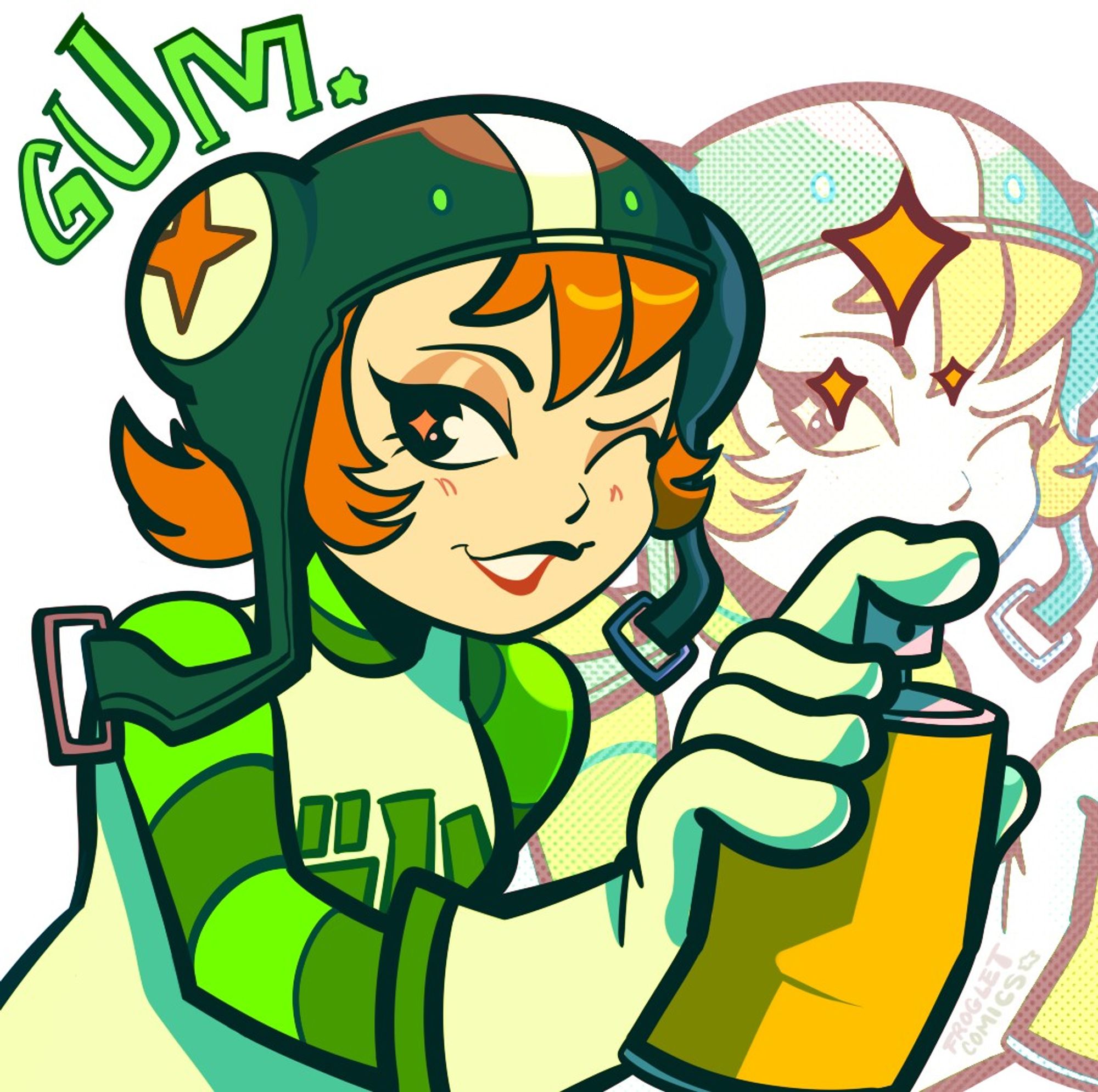 An illustration of Gum from jet set radio