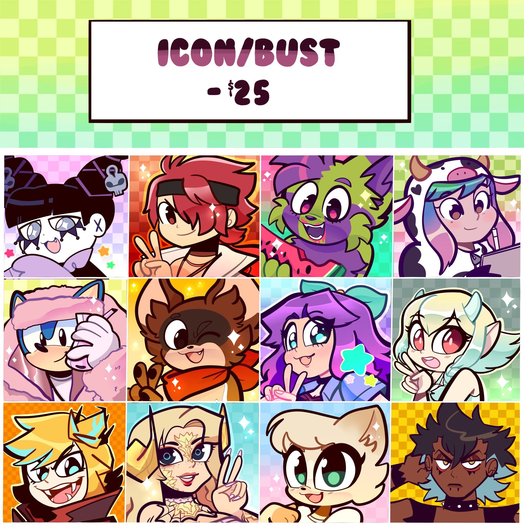 Icon/bust comm sheet