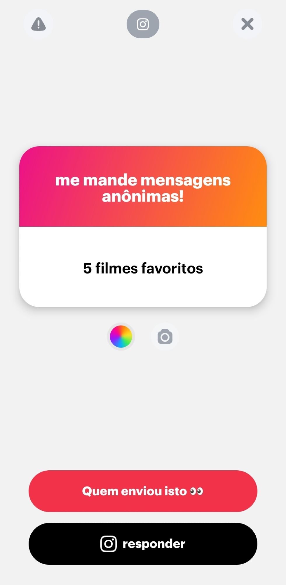 Mensagem no ngl "5 filmes favoritos"
Não parece ter sido bot.