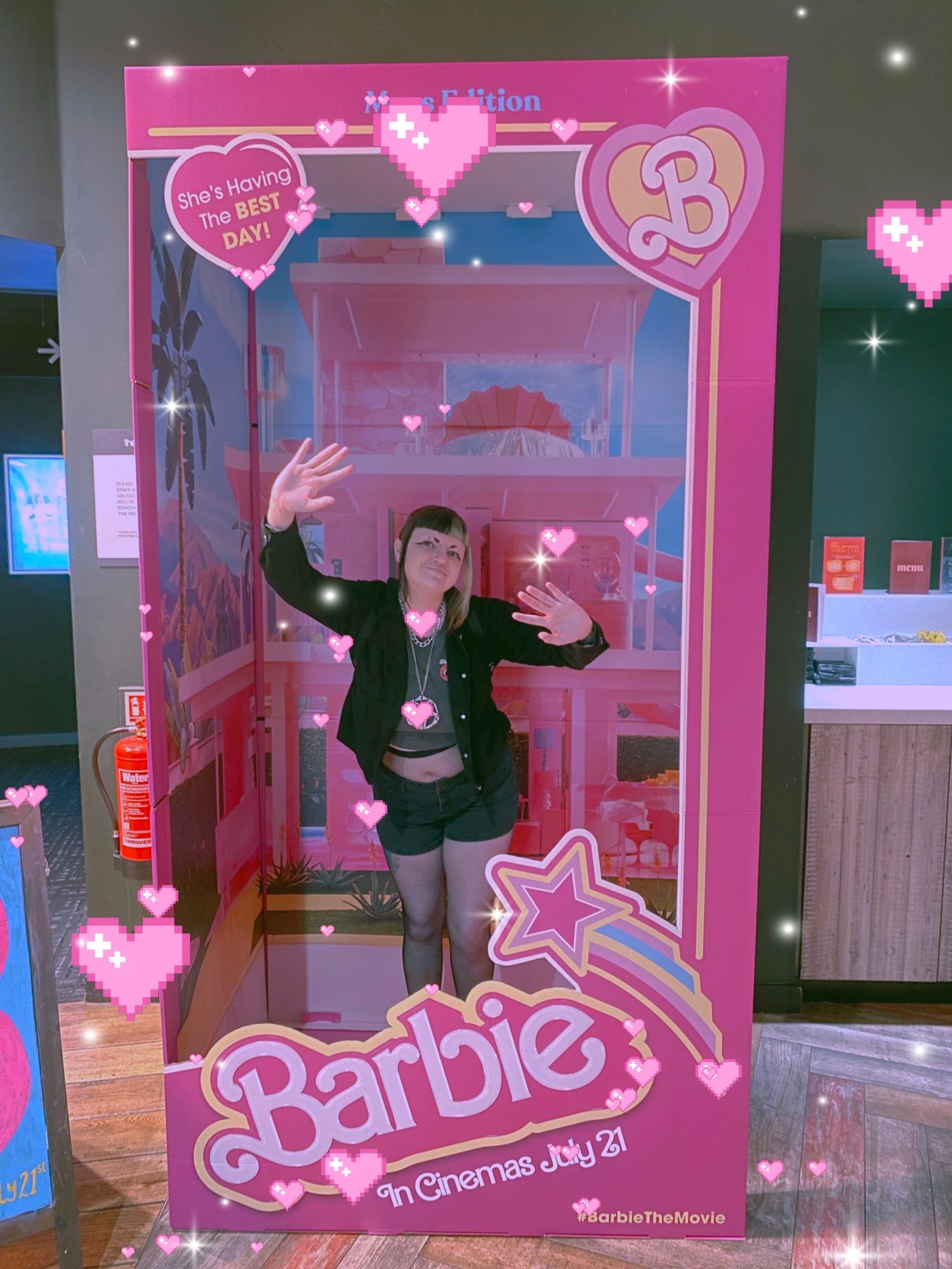 cute boy in a barbie box
