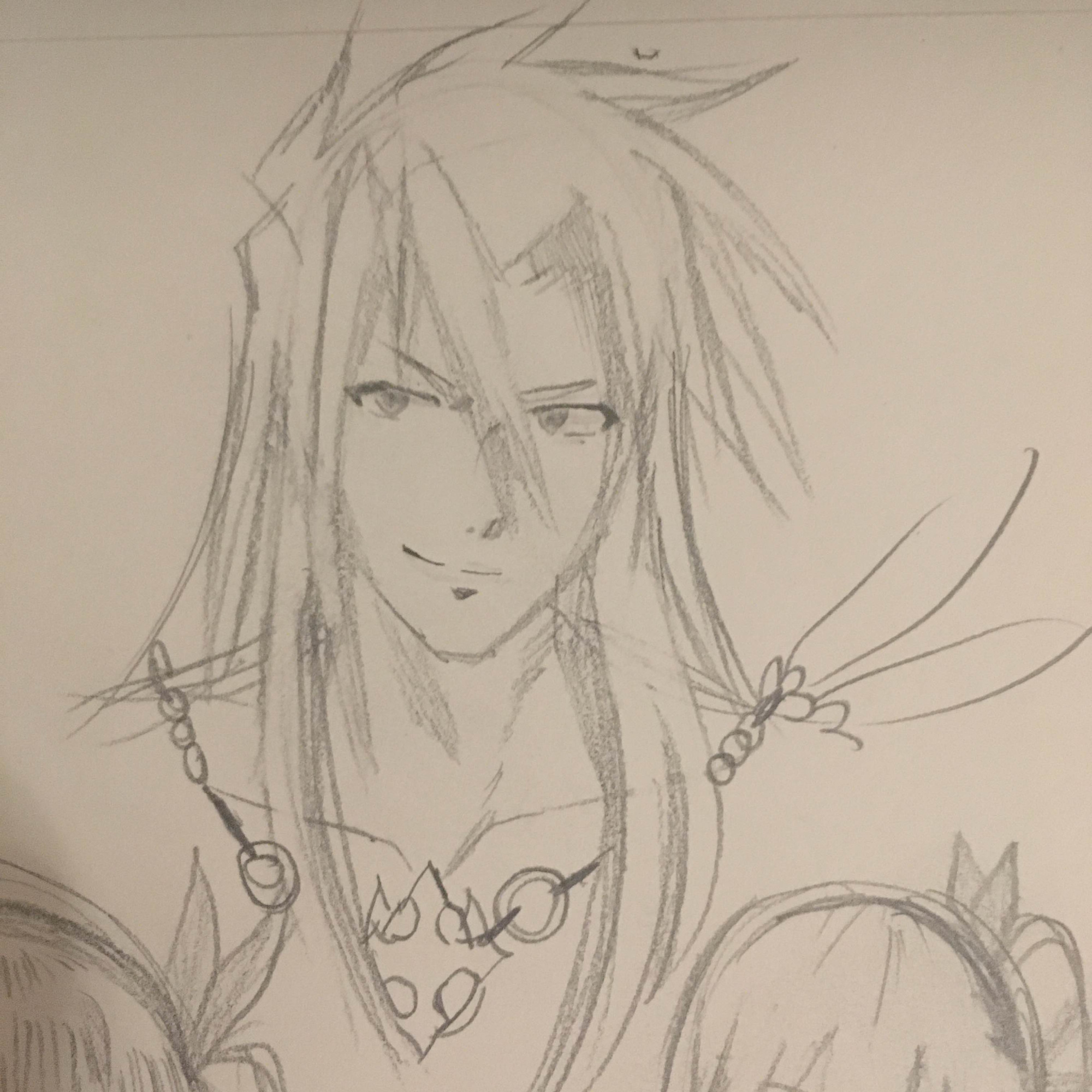 Pencil sketch of Zaveid.