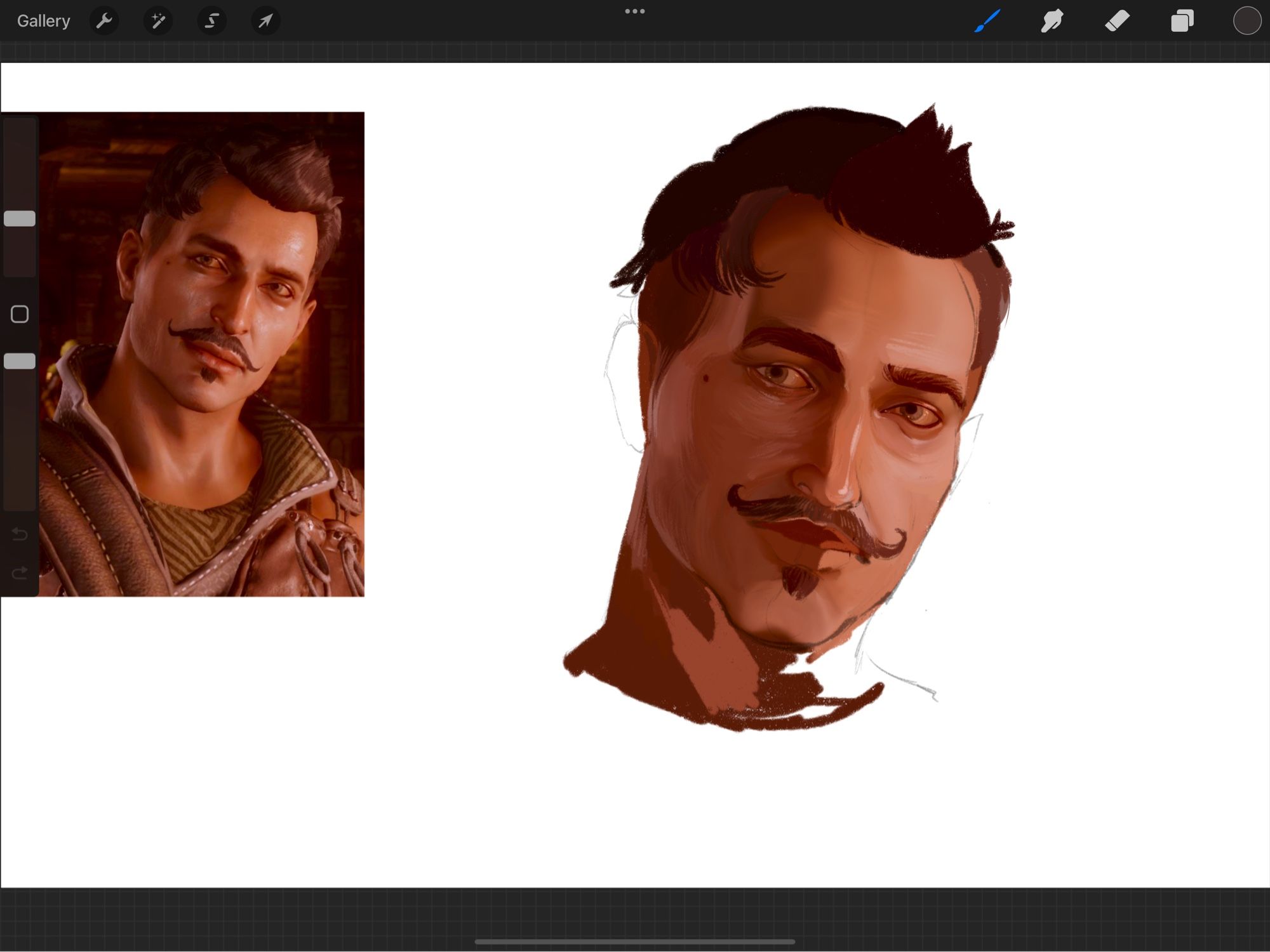 A digital painting of Dorian Pavus