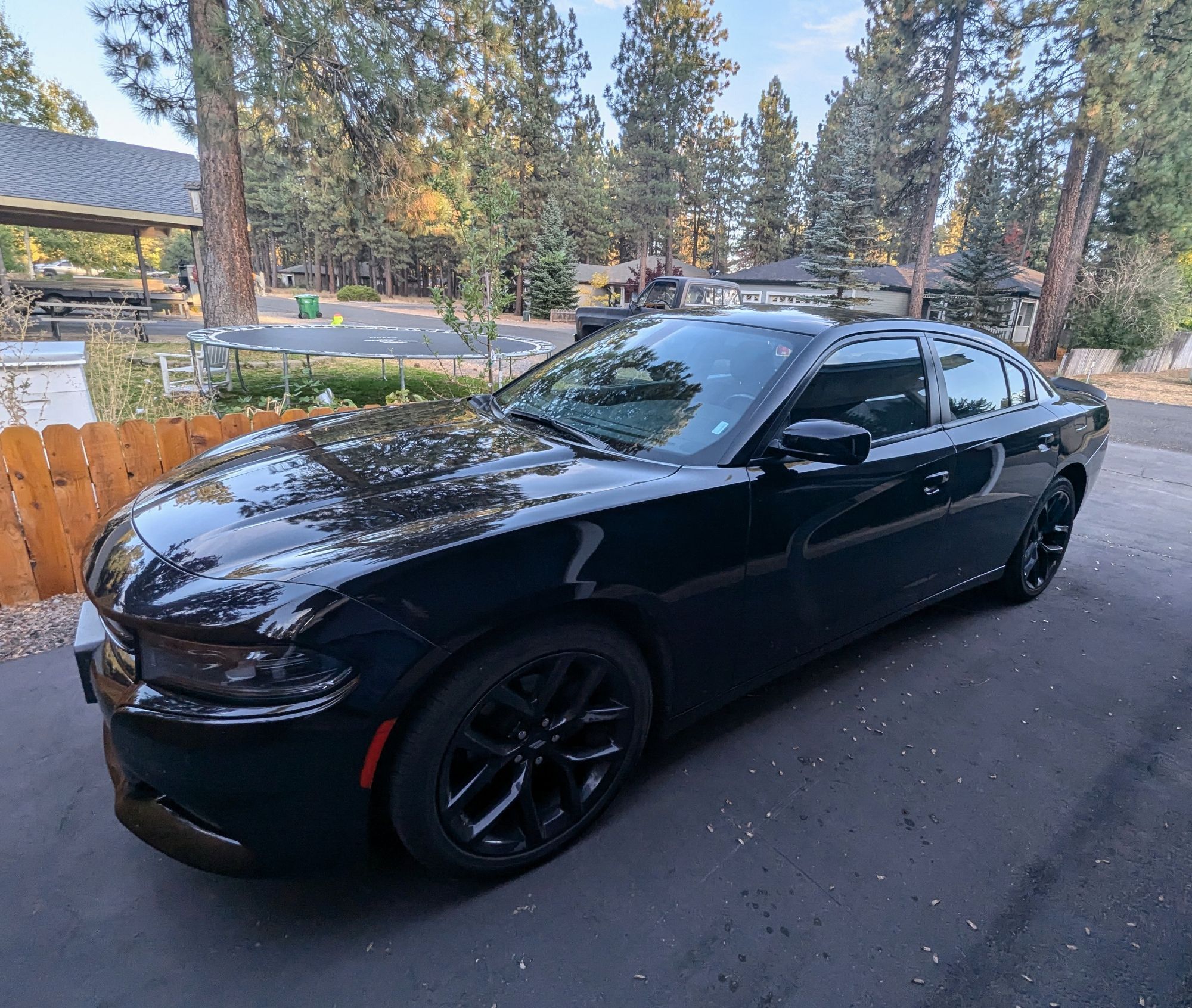 And ugly all black dodge charger.