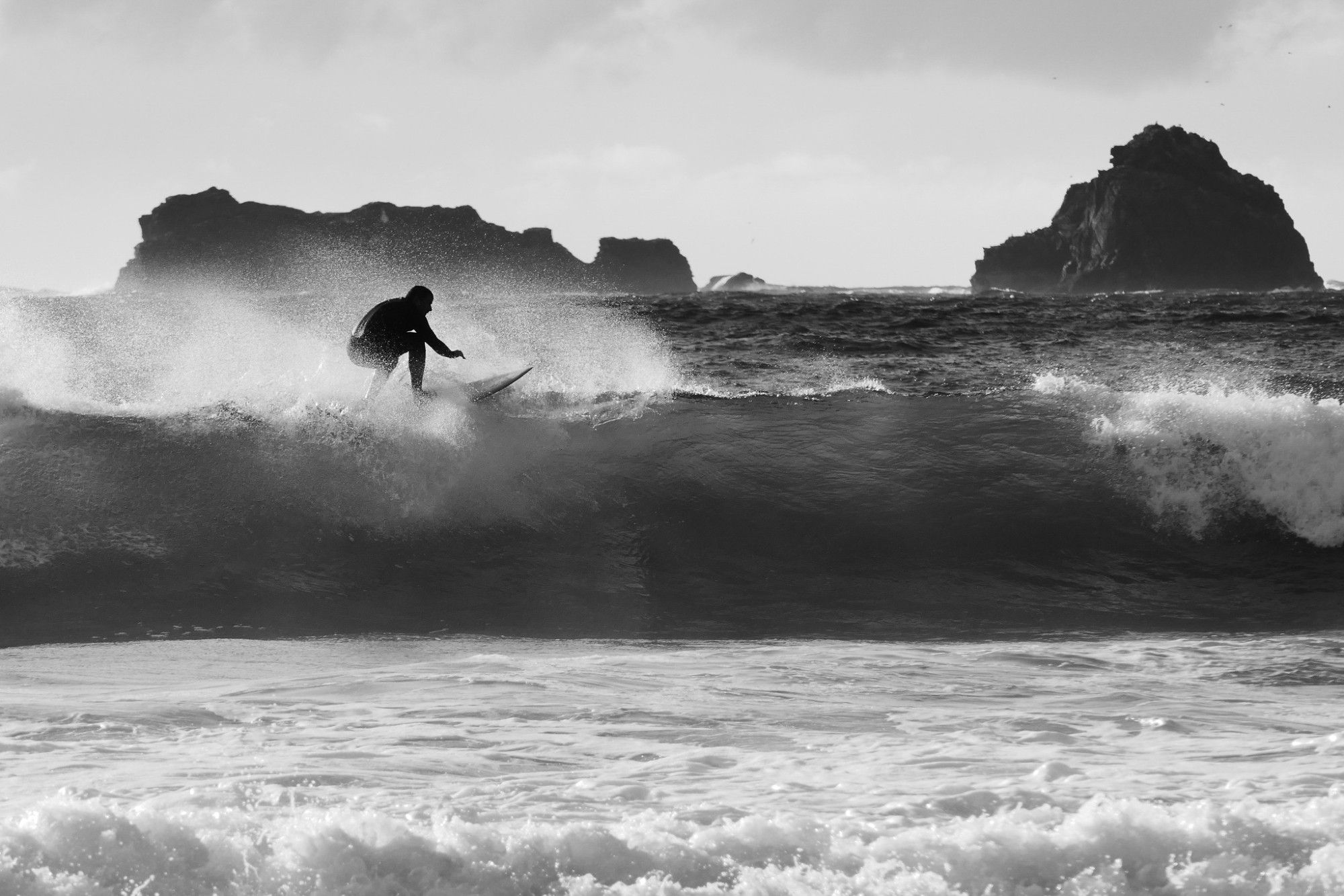 Surfer. Trevose Head. North Cornwall.