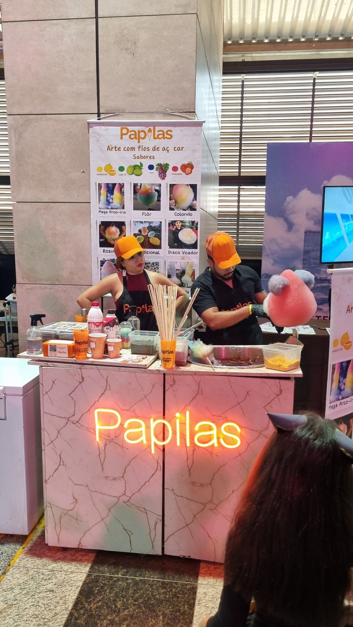 Tinha esse negócio chamado "Papilas" que parecia ser algodão doce