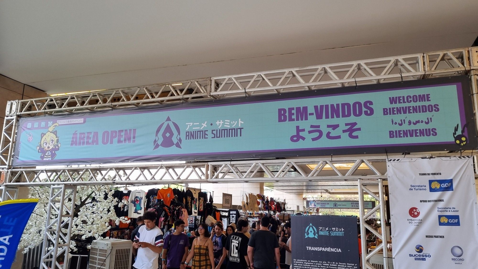 entrada do Anime Summit Brasília 2024