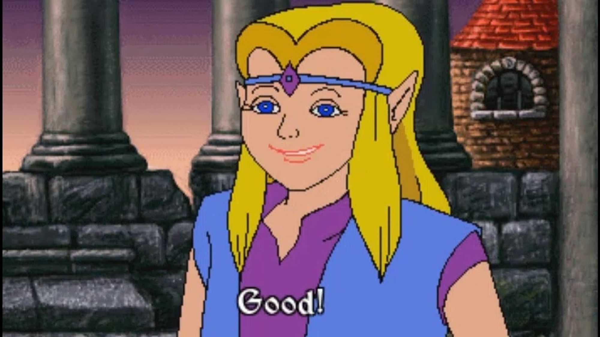 Zelda from the CDi-Games says "Good"