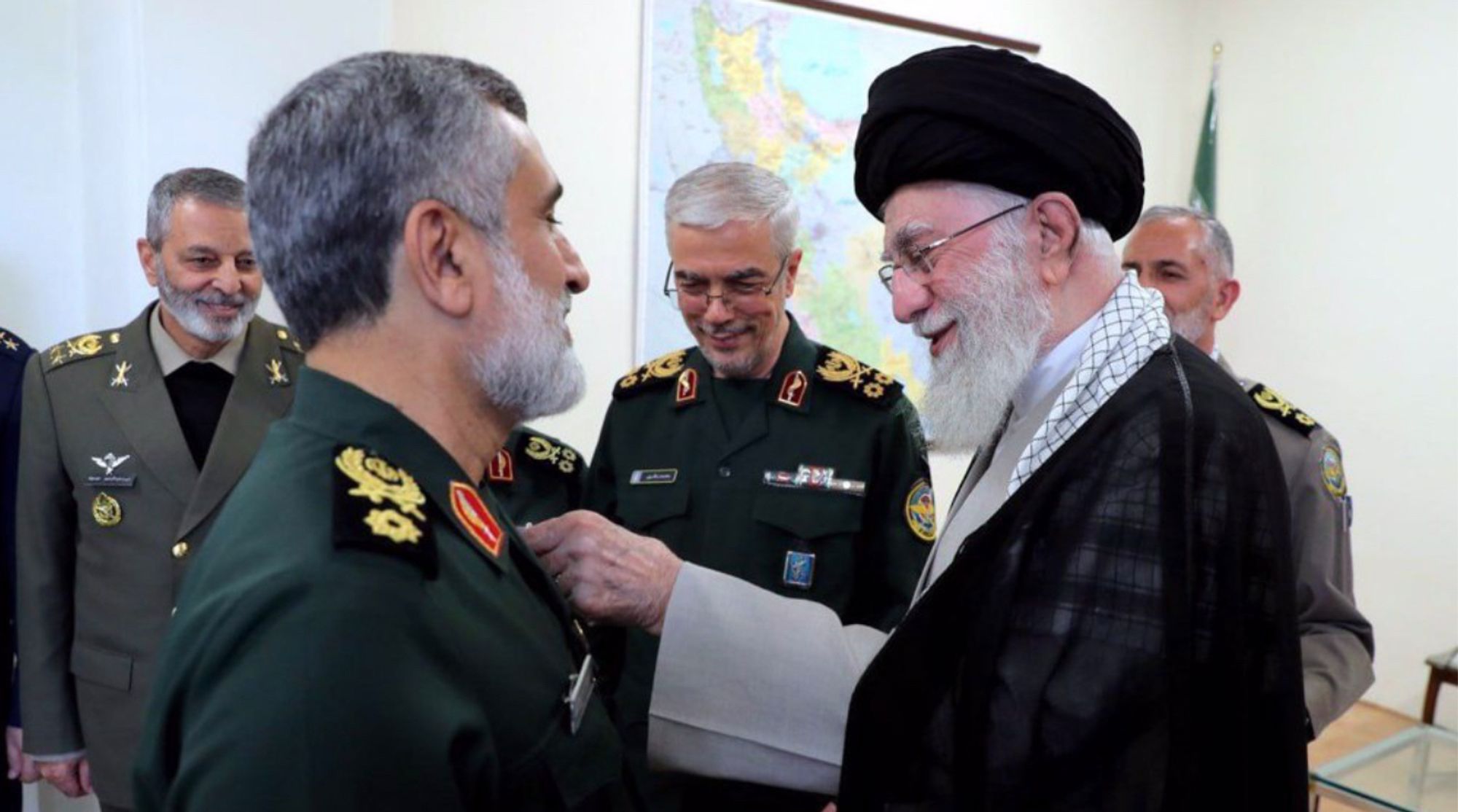 Leader of the Islamic Revolution Ayatollah Seyyed Ali Khamenei has conferred the Order of Fat'h (Conquest) on Brigadier General Amir-Ali Hajizadeh, the commander of the IRGC’s Aerospace Division.
Urgent & important meeting at Iran’s National Security & Foreign Policy Commission, at the parliament:
This meeting was joined by various military & governmental bodies, including the IRGC, the Ministry of Defense, ministry of intelligence, officials assessed the readiness of Iran’s defense forces.
 Deputy Coordinator of the IRGC, Mohammad Naqdi:
"Young people have been flocking to our offices, eager to be deployed to Lebanon, even though the commanders of the Resistance Front have not requested any forces."
The meeting assessed that all units are fully prepared for any threats, highlighting Iran's strong inter-agency cooperation. 
Ebrahim Rezaei, spokesperson assured that any threat against Iran will be met with a swift and decisive response, citing recent successful military operations and s