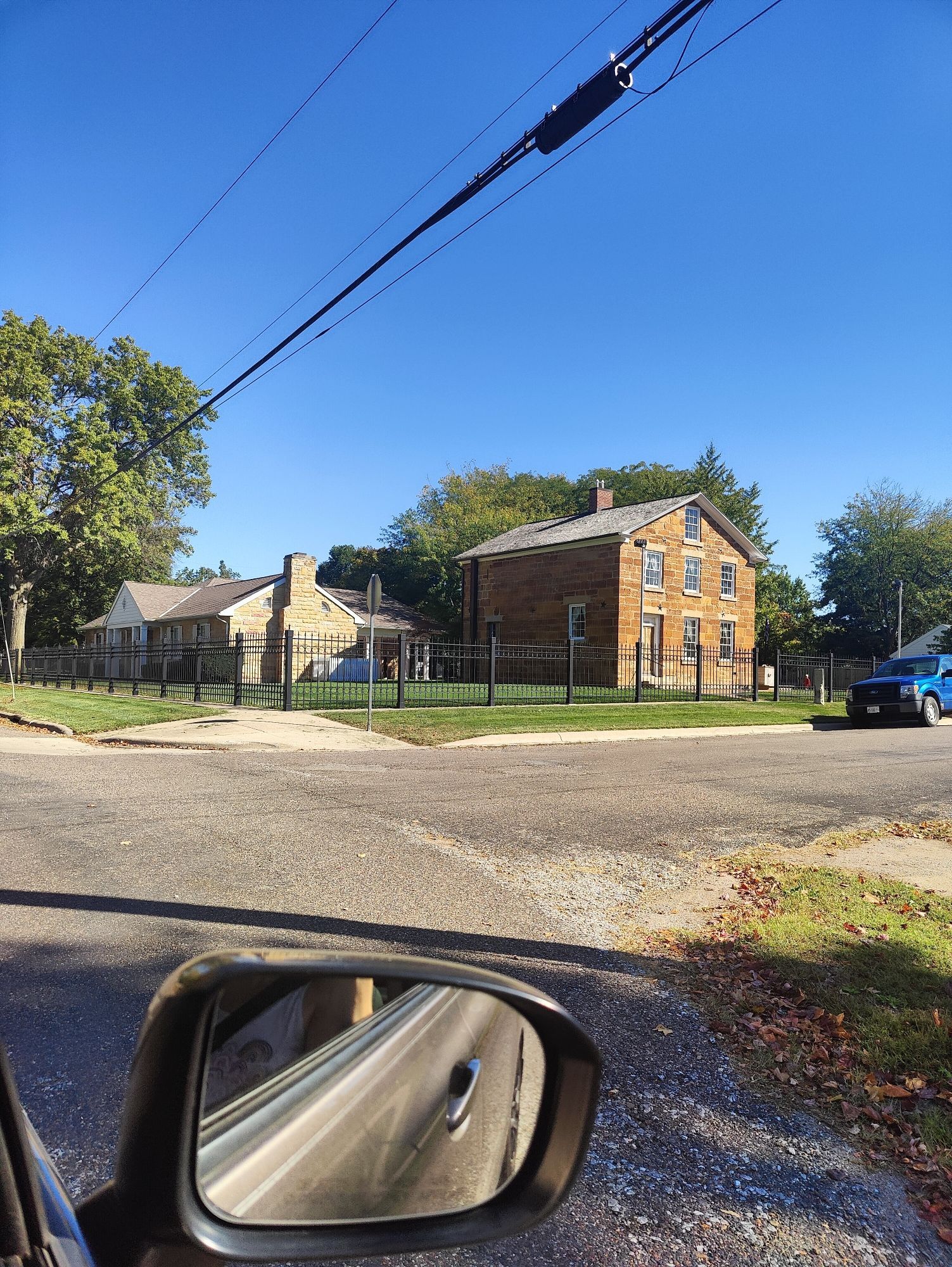 A drive-by picture of the Carthage, IL jail where Joseph Smith was shot