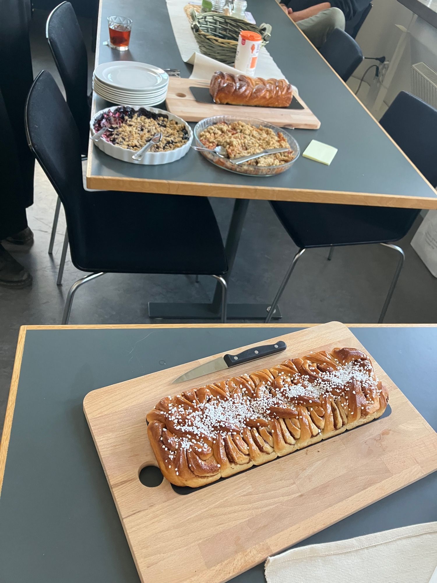 Blueberry crumble and Swedish bakery